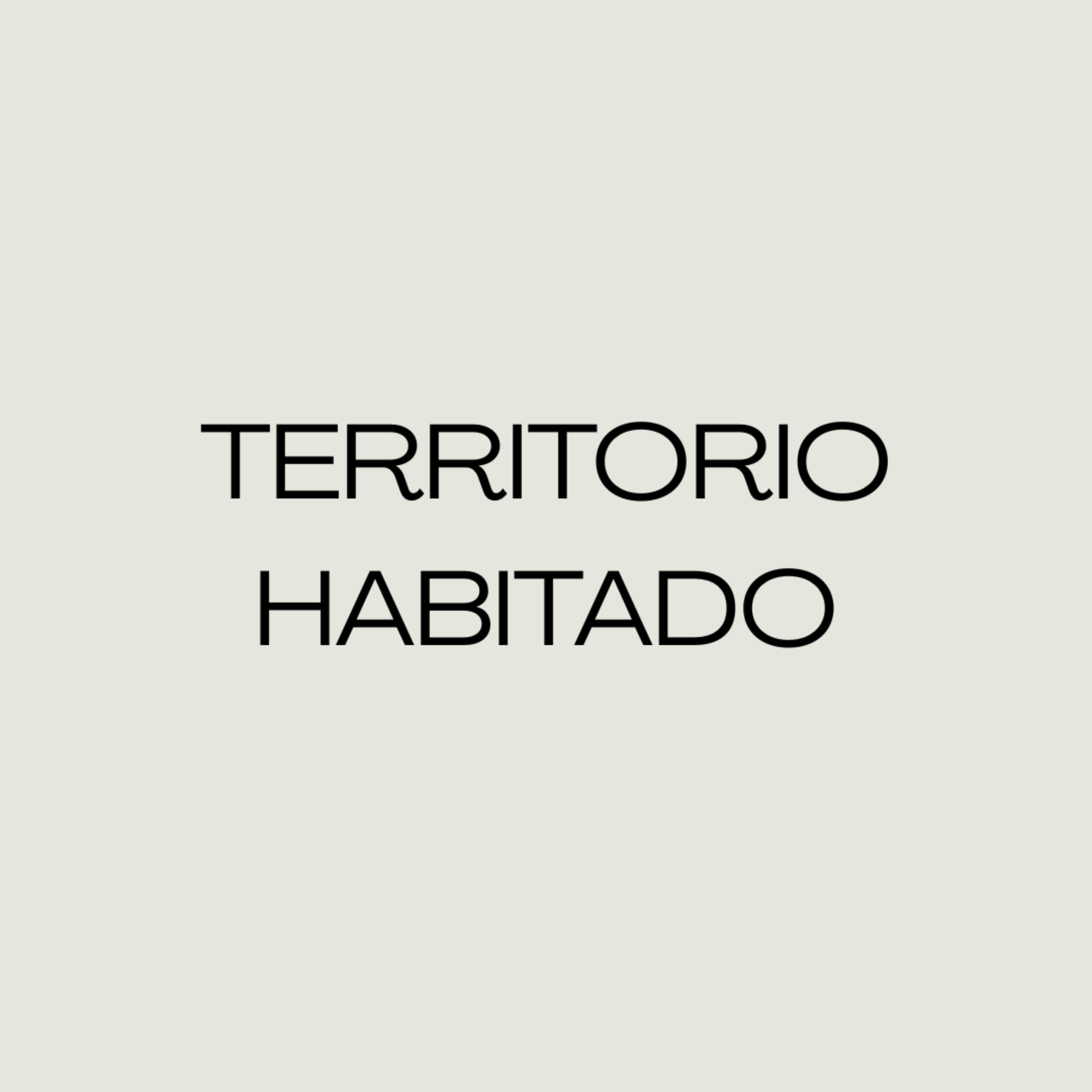 TERRITORIO HABITADO