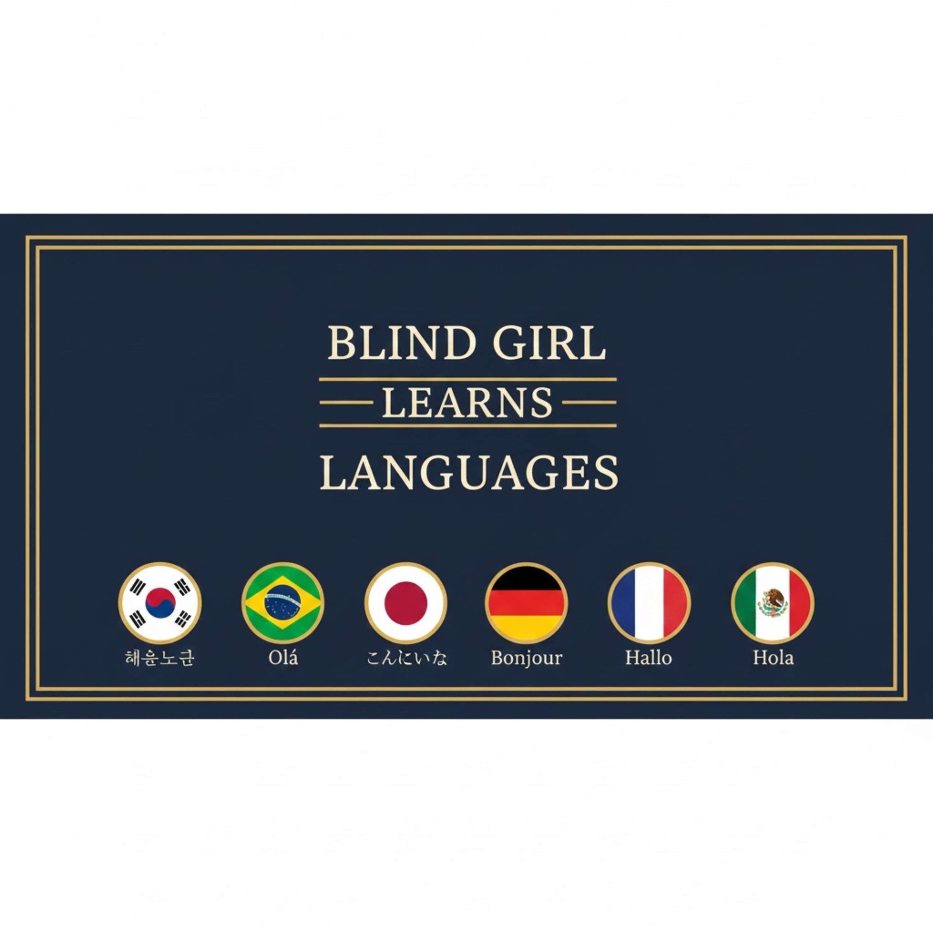 Blind girl learns languages podcast artwork