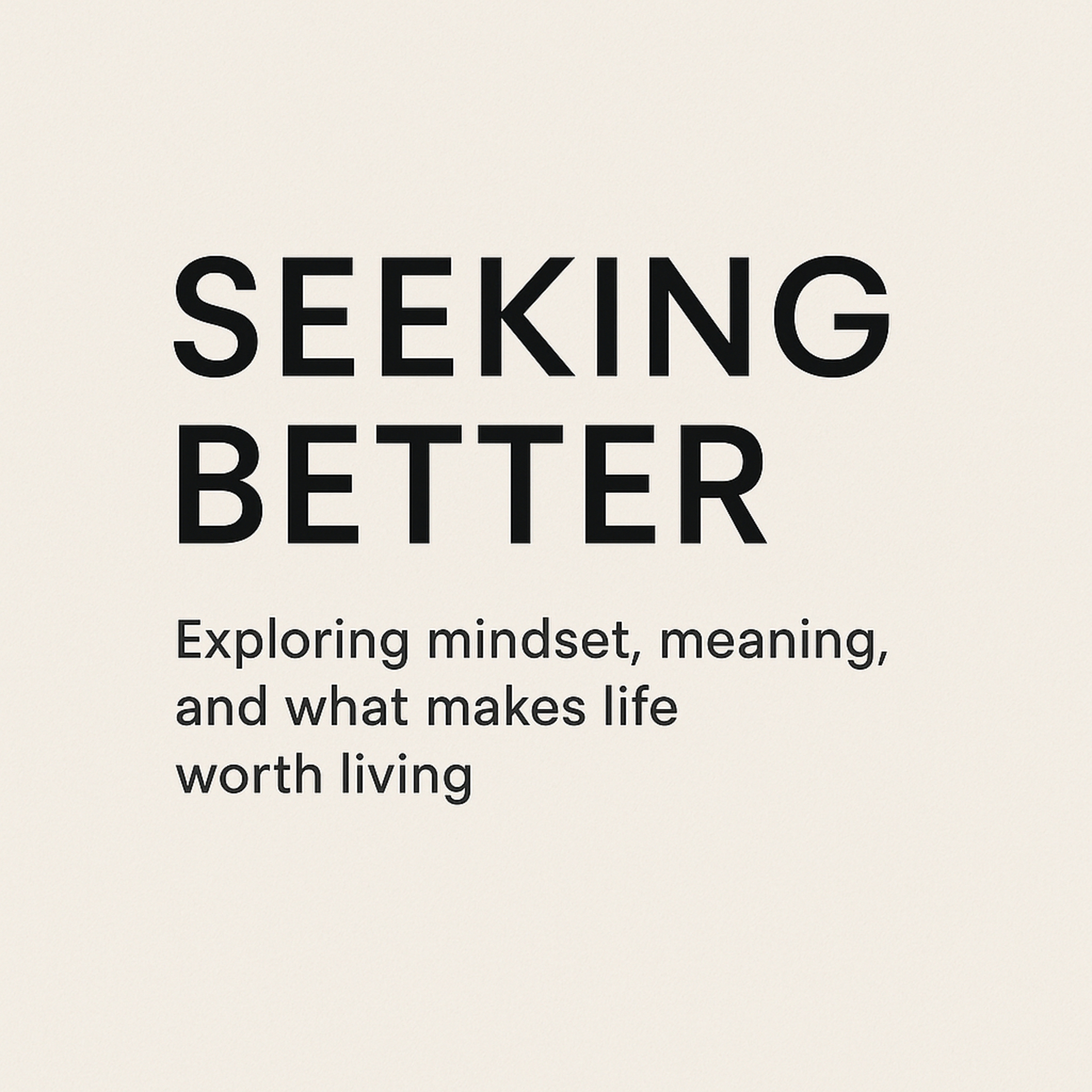 Seeking Better cover art