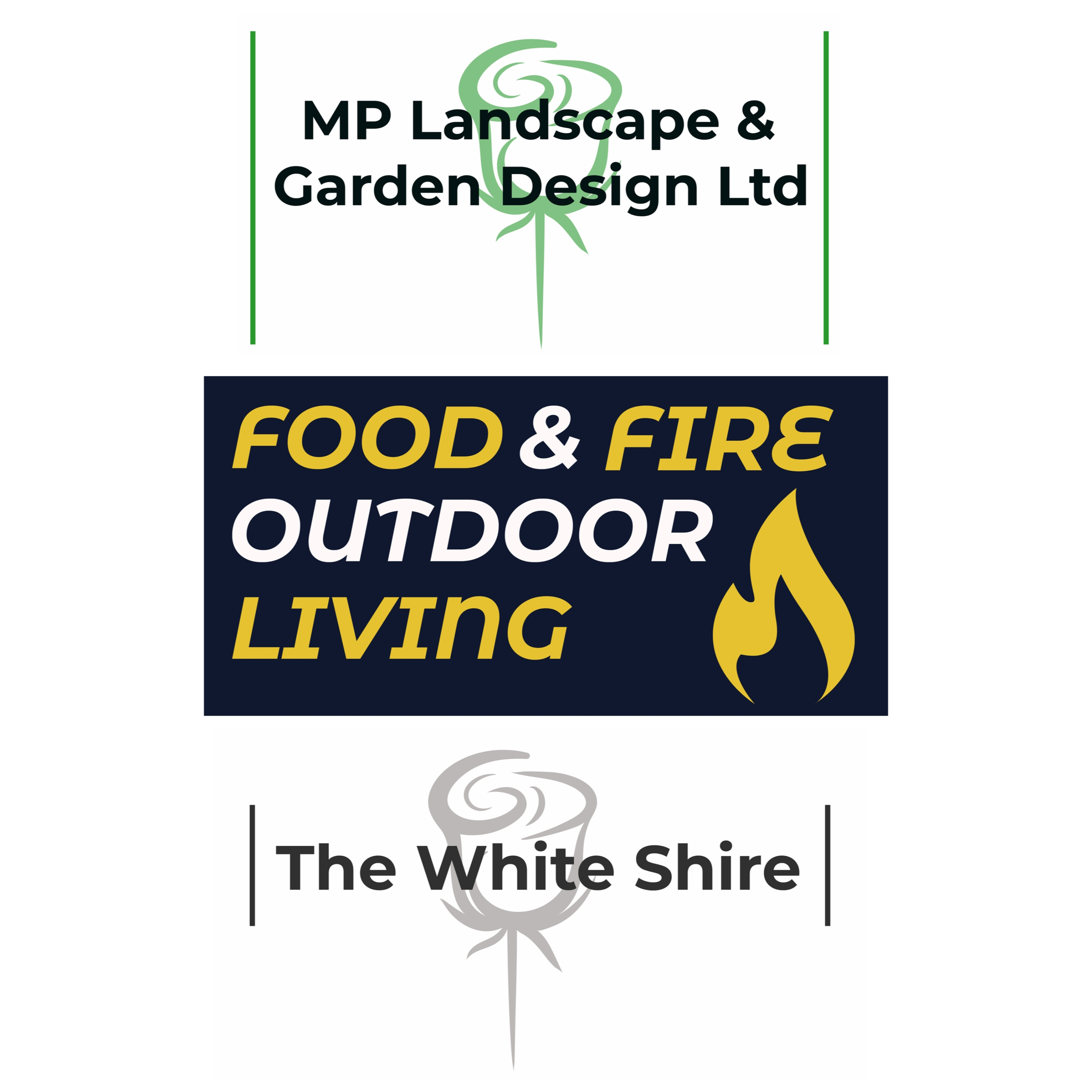 MP Landscape & Garden Design &; Food and fire outdoor living and The White Shire