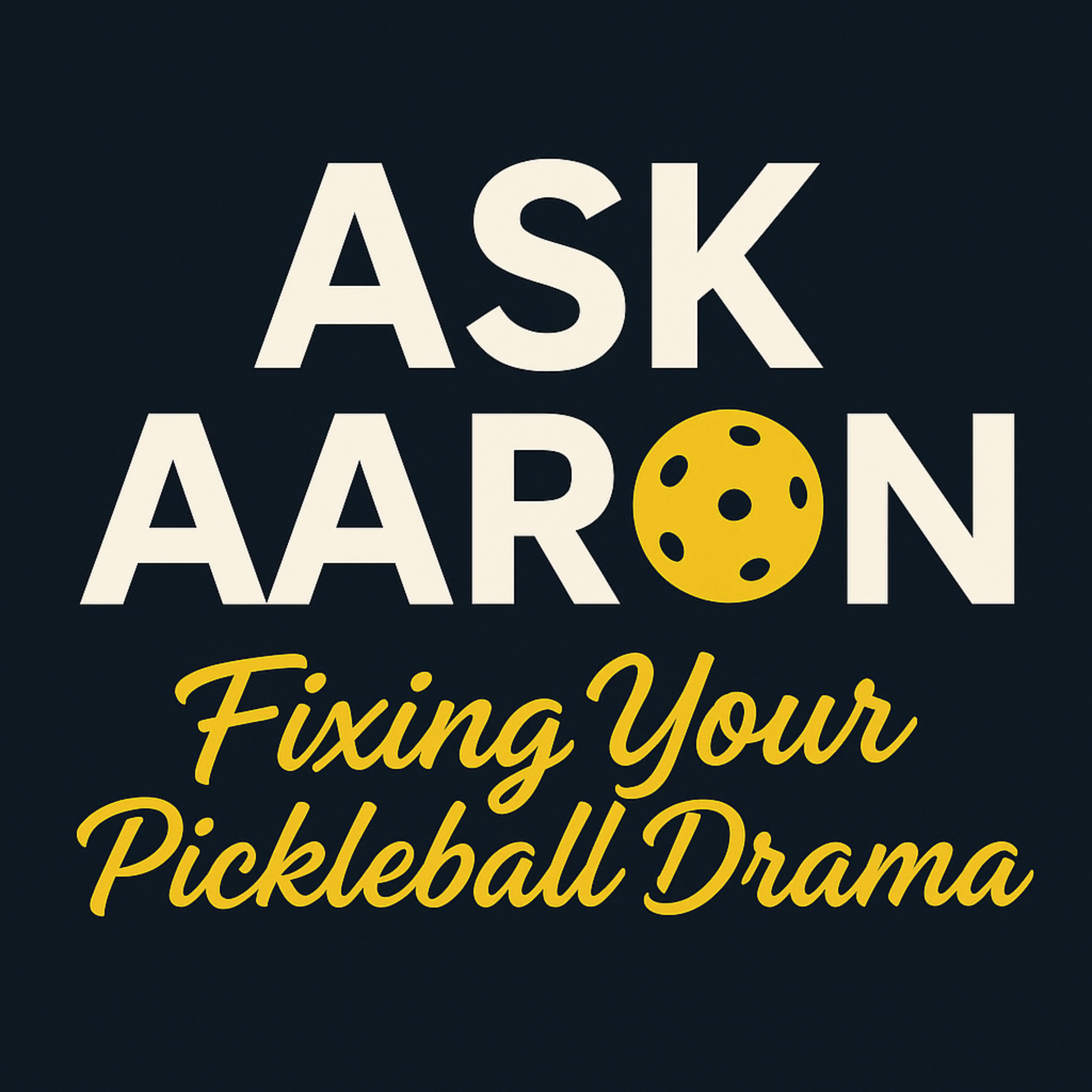 Ask Aaron: Fixing Your Pickleball Drama