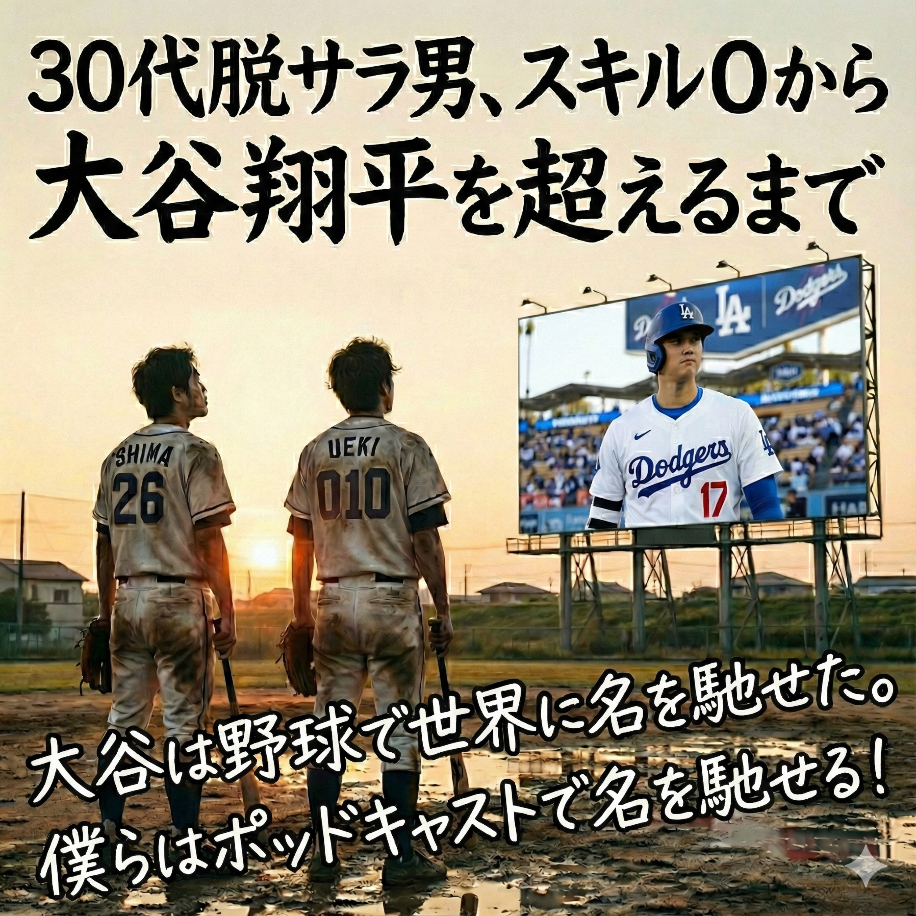 30代脱サラ男、スキル0から大谷翔平を超えるまで podcast artwork