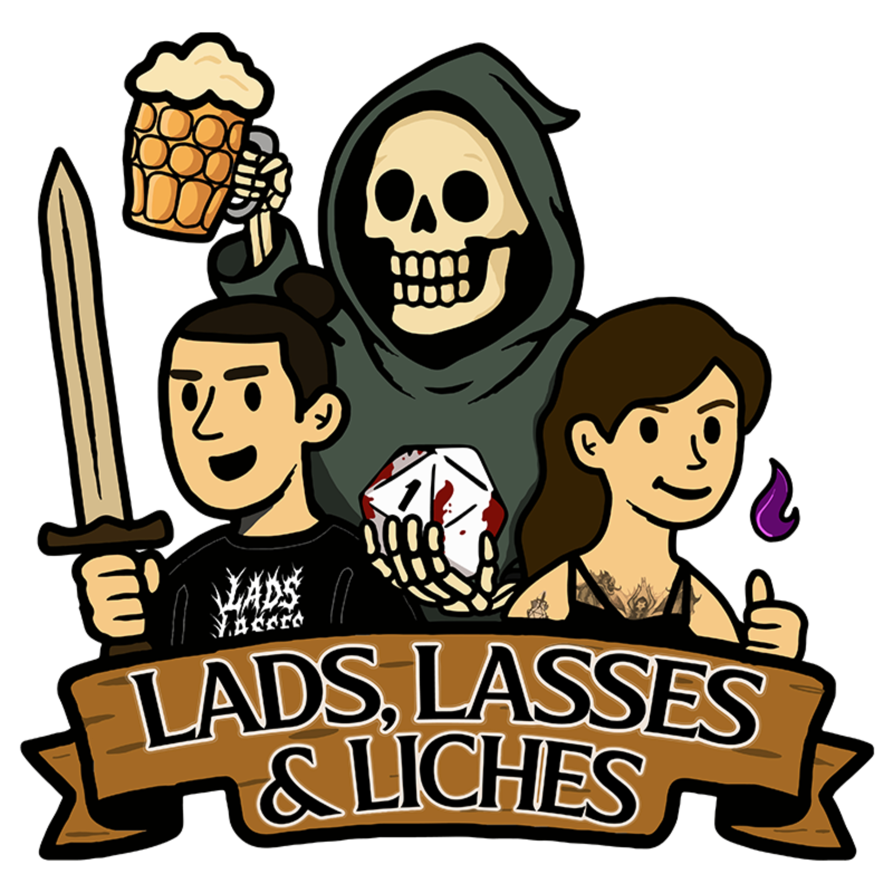 Lads, Lasses & Liches - The Marked Ones podcast artwork