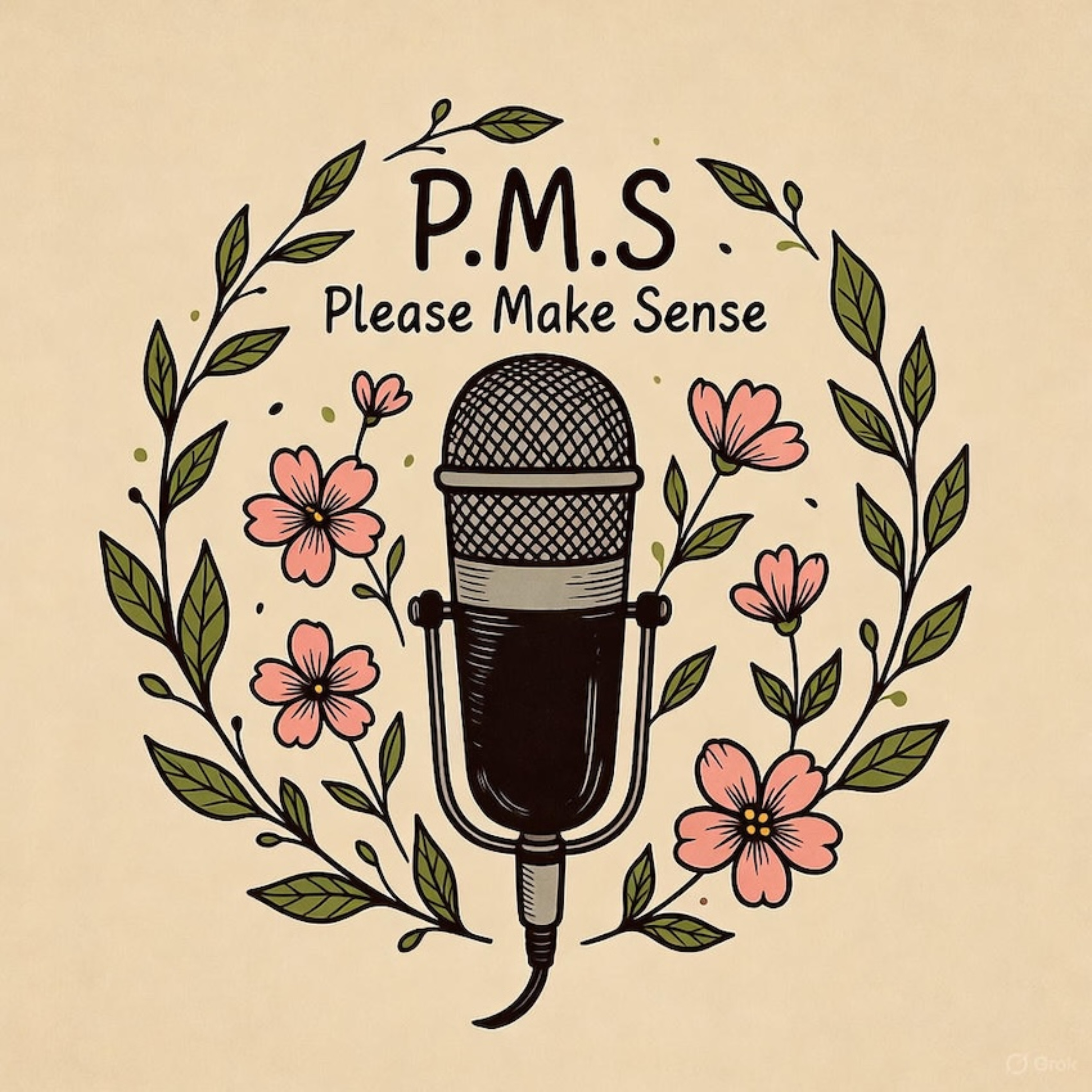 P.M.S Please Make Sense podcast artwork