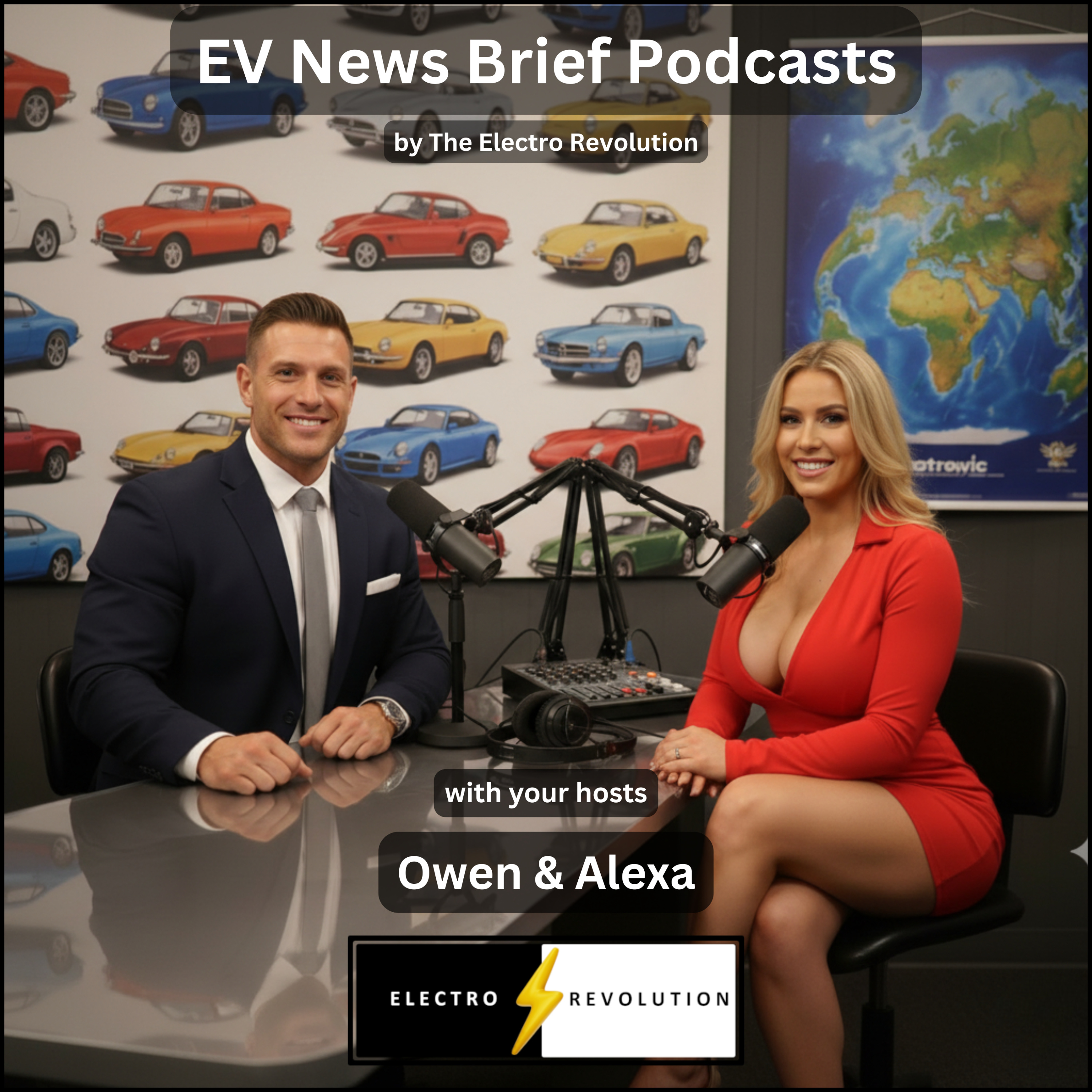 EV News Brief by The Electro Revolution — with your hosts — Eric and Samantha, Owen and Alexa