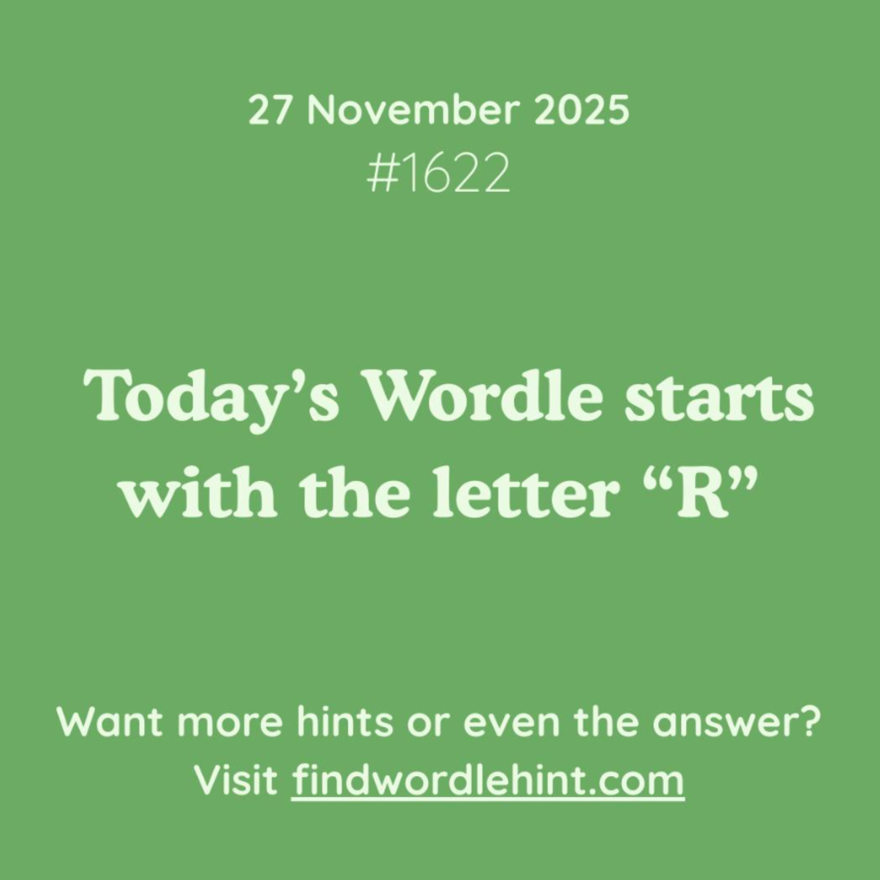 Wordle Hint & Answer