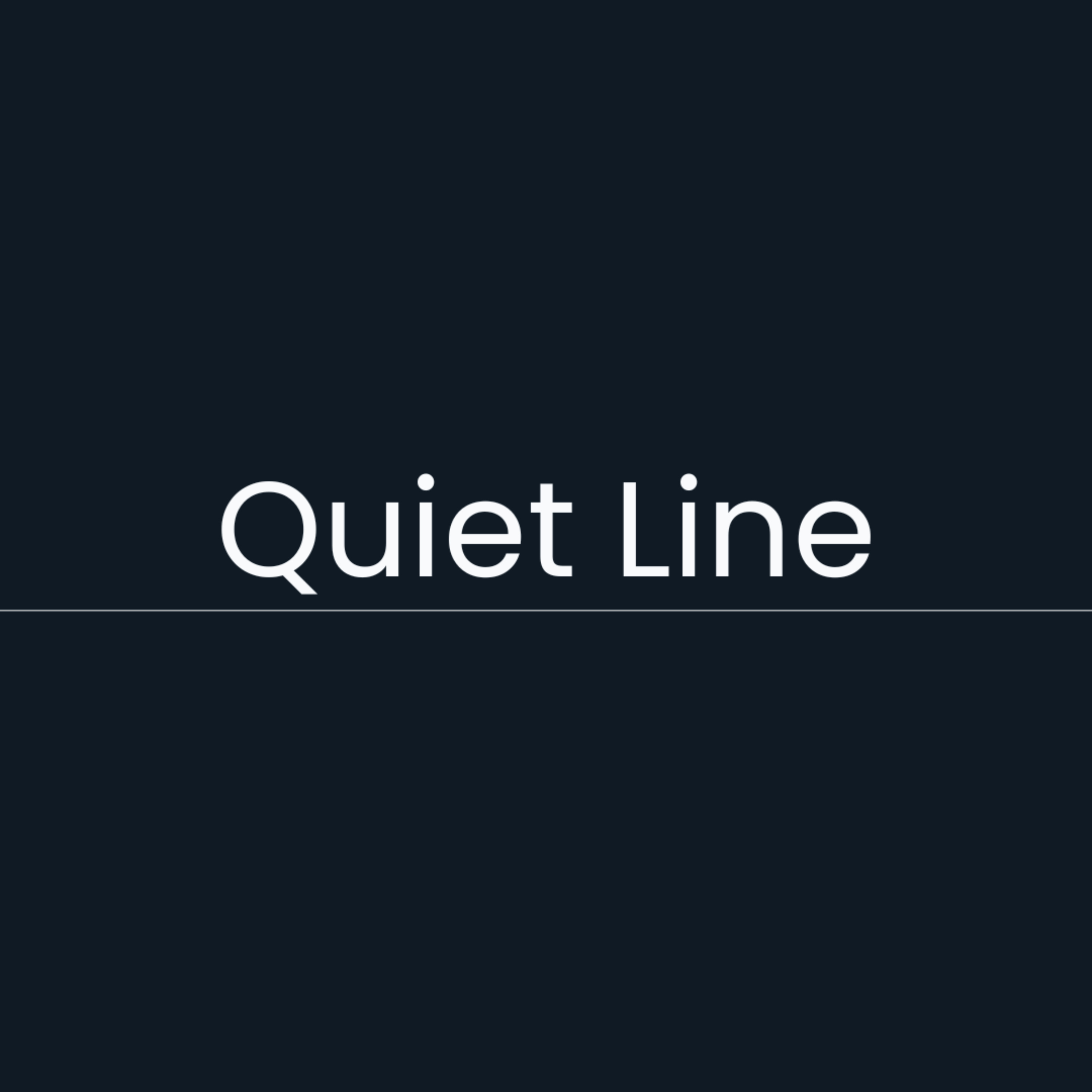 Quiet Line by Lyen podcast artwork
