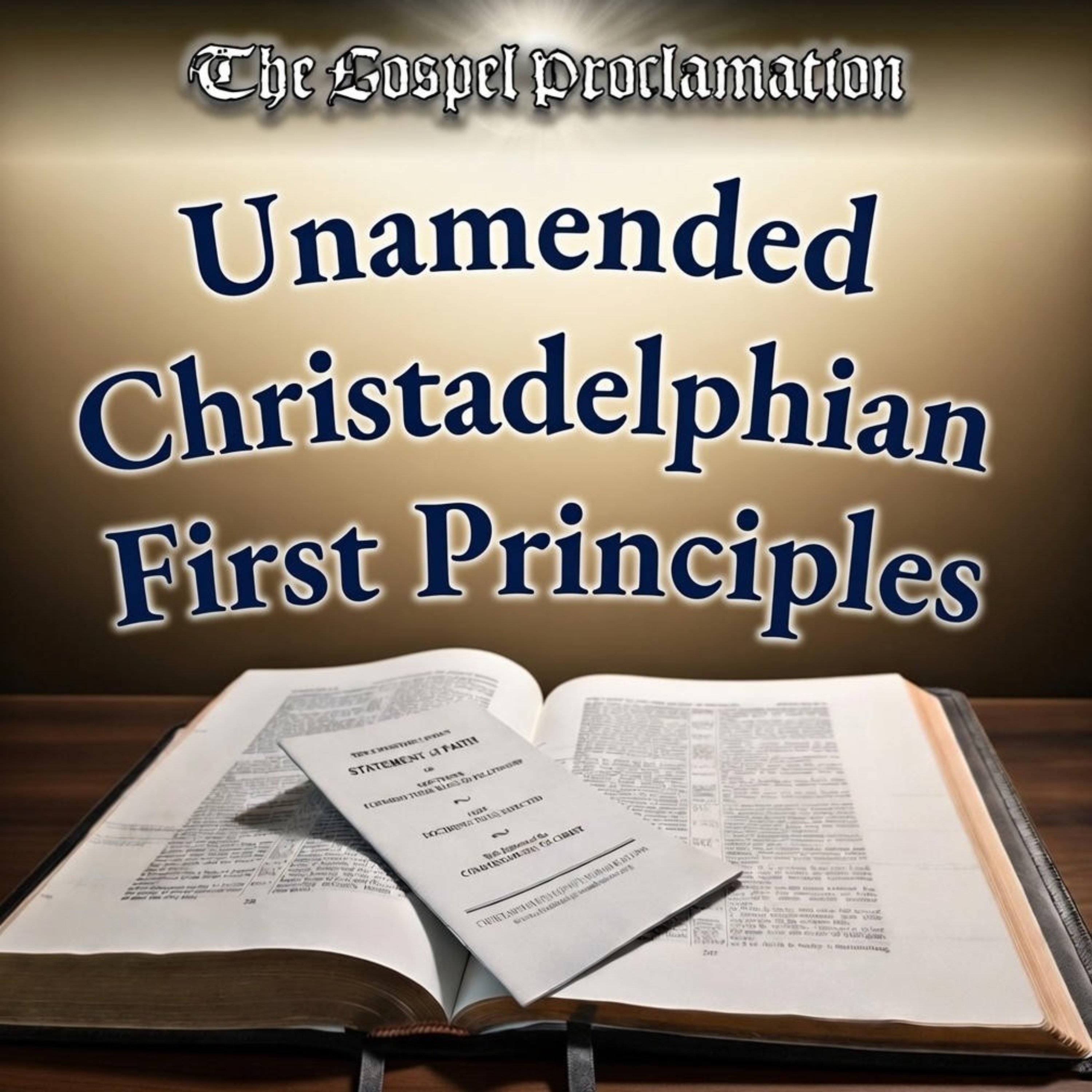 Unamended Christadelphian First Principles podcast artwork