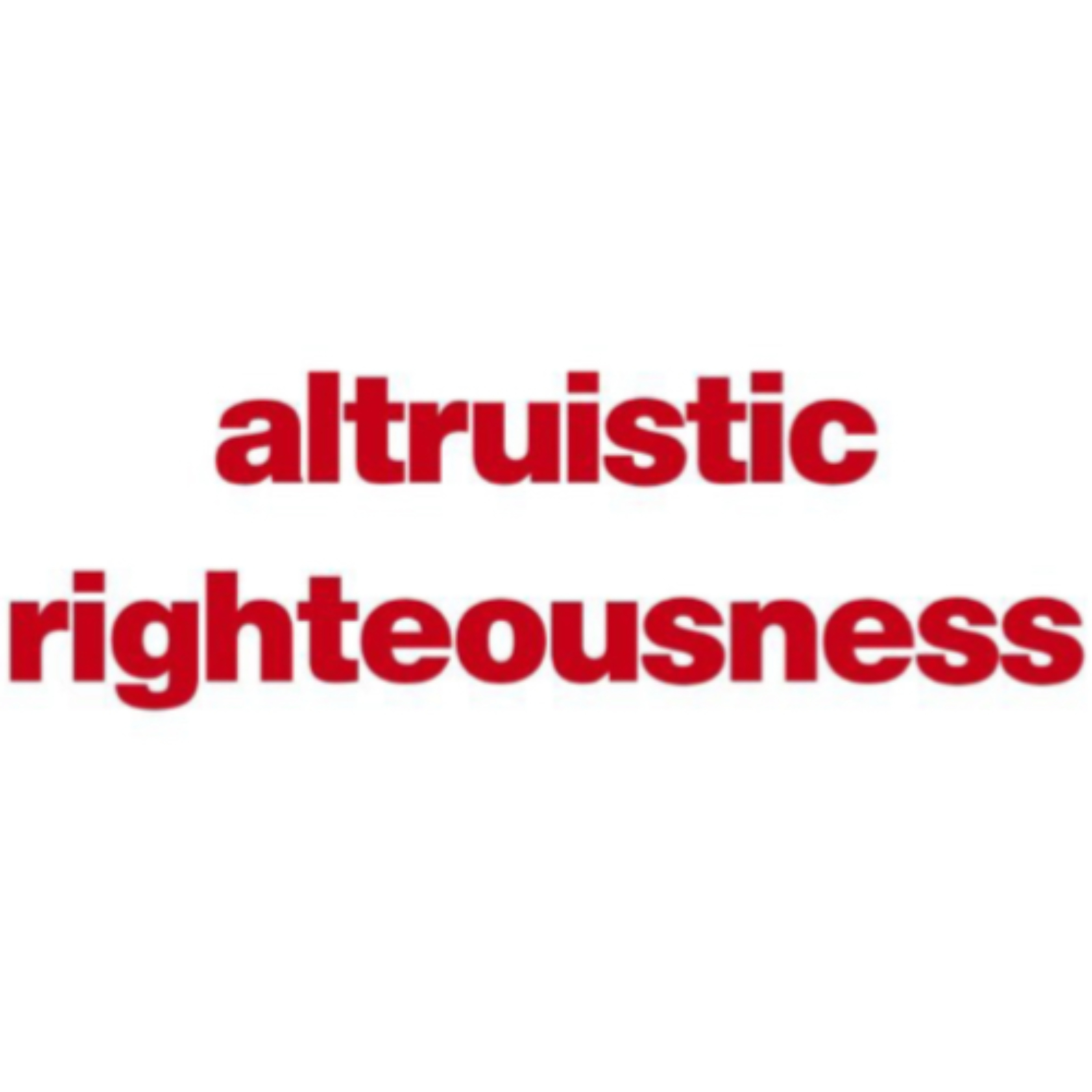 Altruistic Righteousness cover art