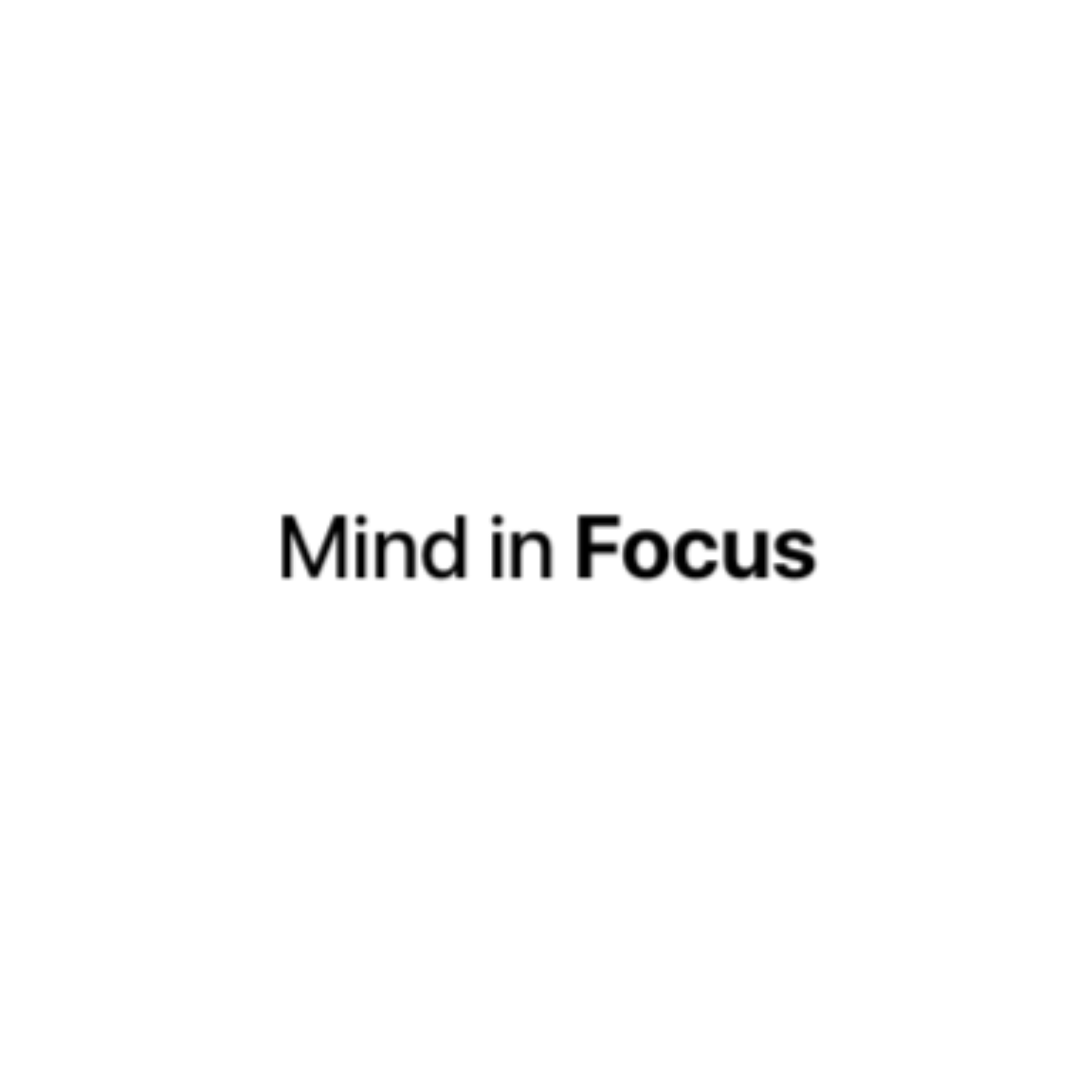 Mind in Focus cover art