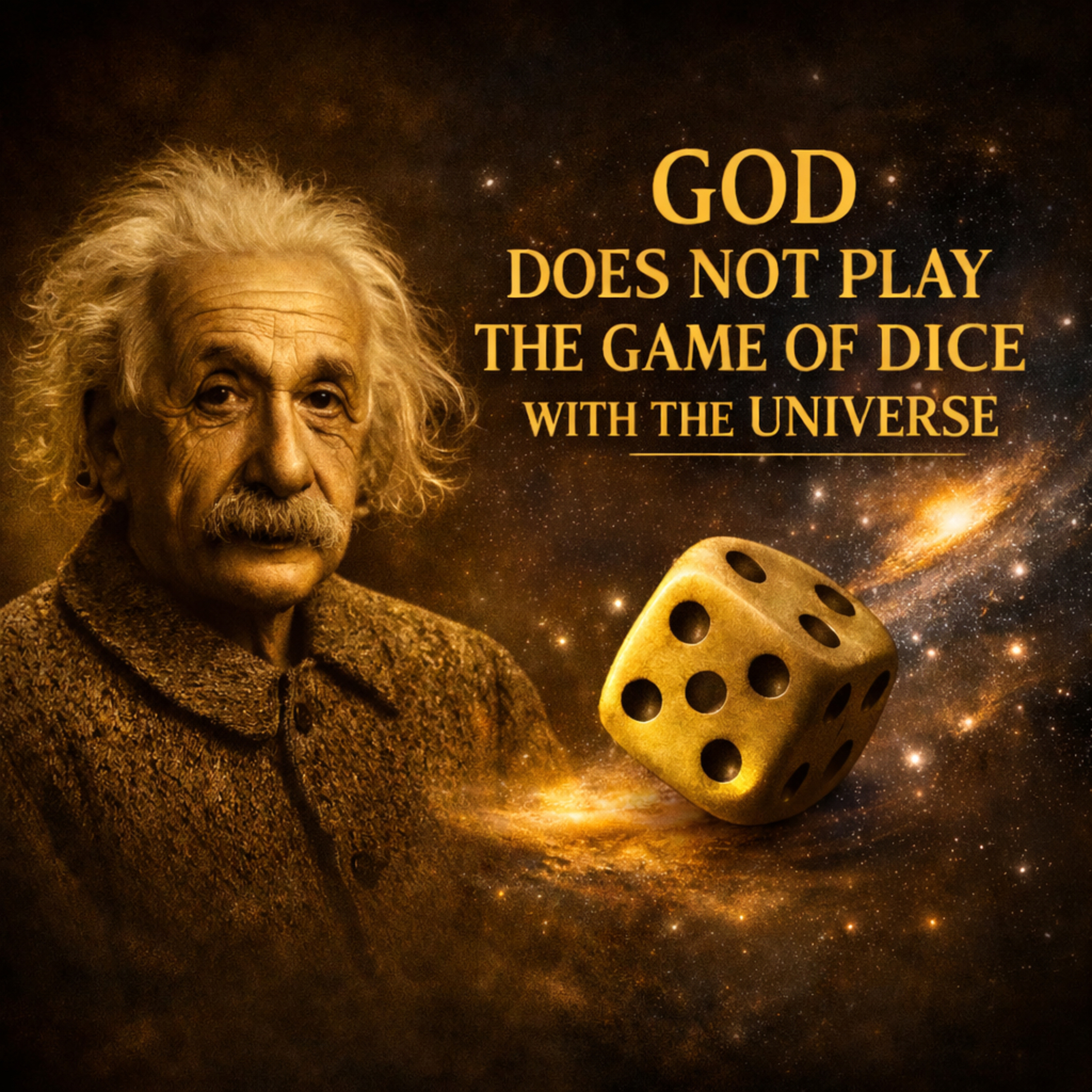 God Does Not Play The Game of Dice with Universe - There is a design in randomness podcast artwork
