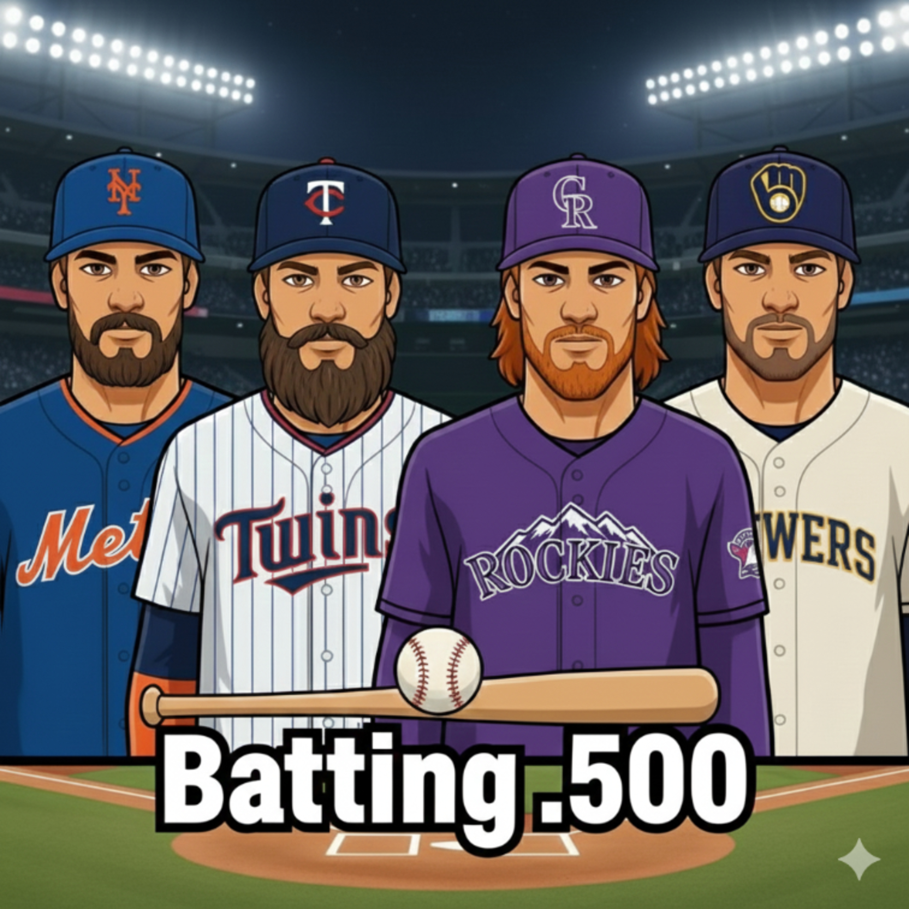 "Batting .500" Podcast cover art