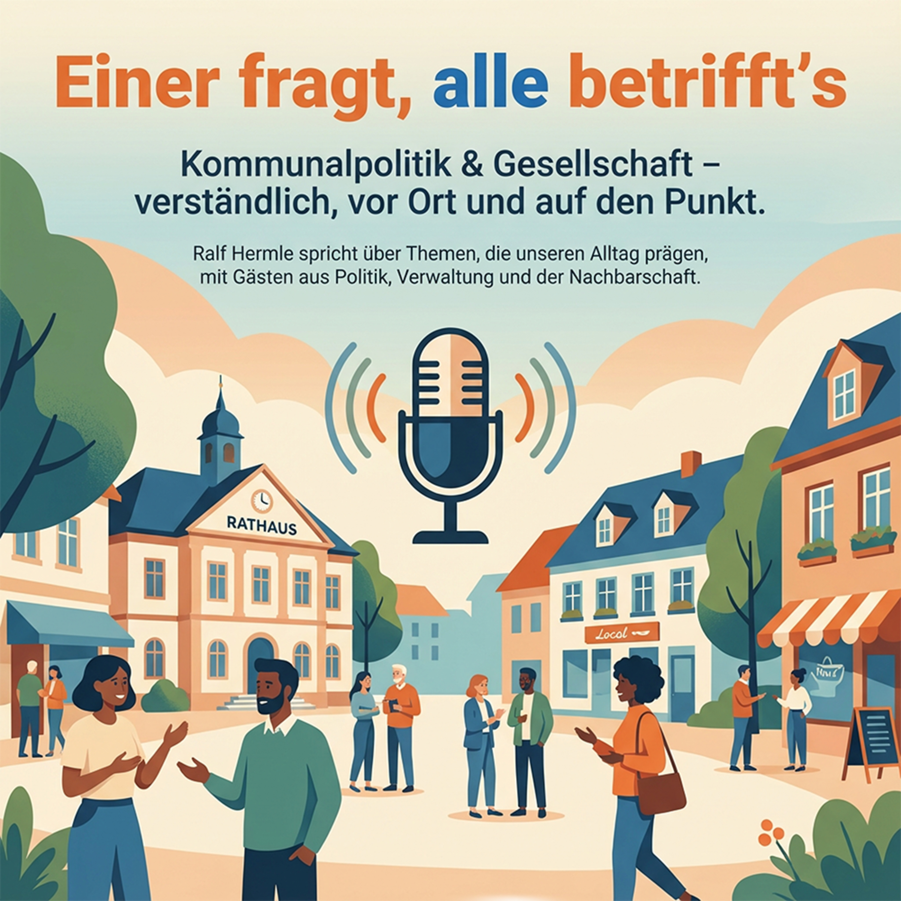 Einer fragt, alle betrifft’s podcast artwork