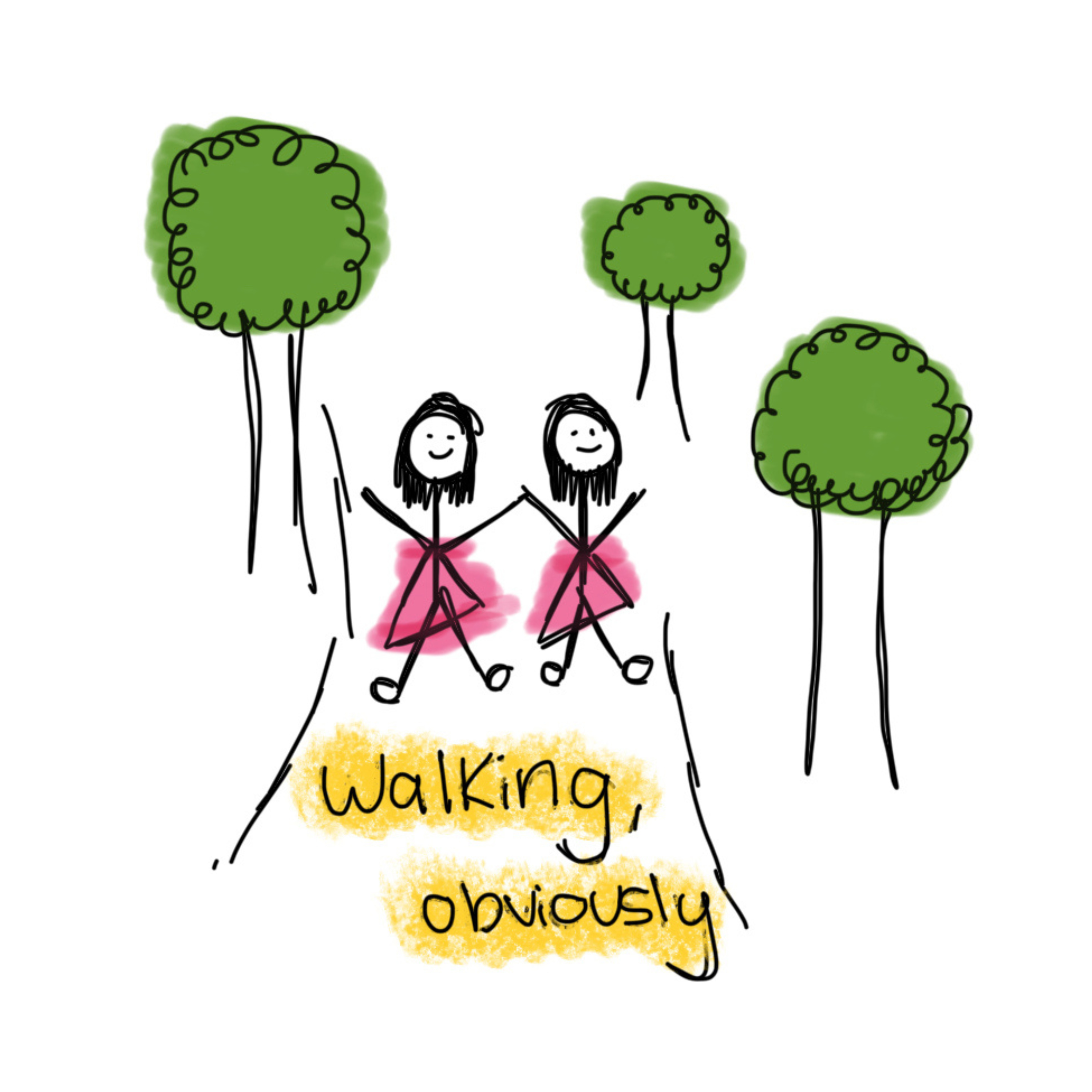 Walking, obviously podcast artwork