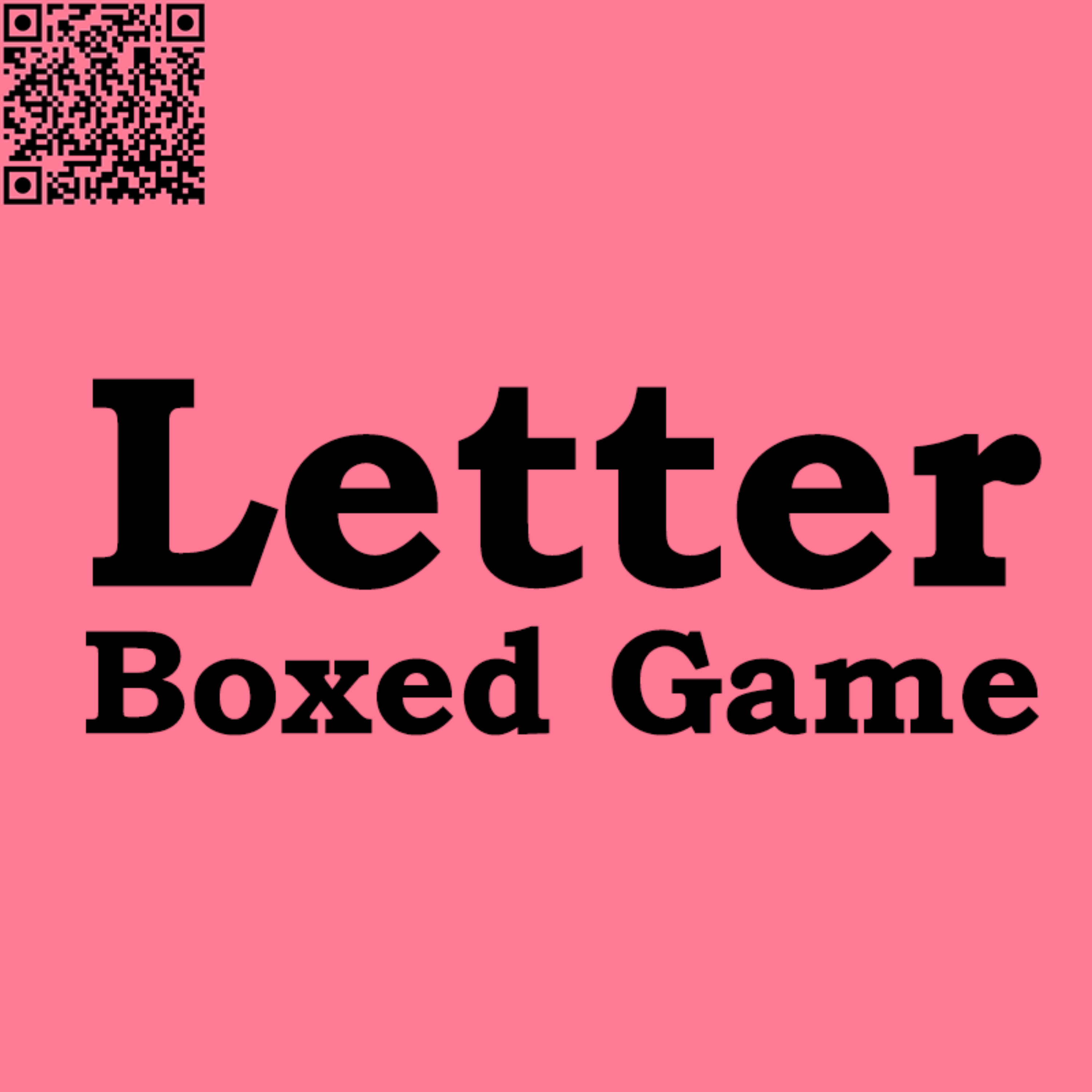 Letter Boxed Game