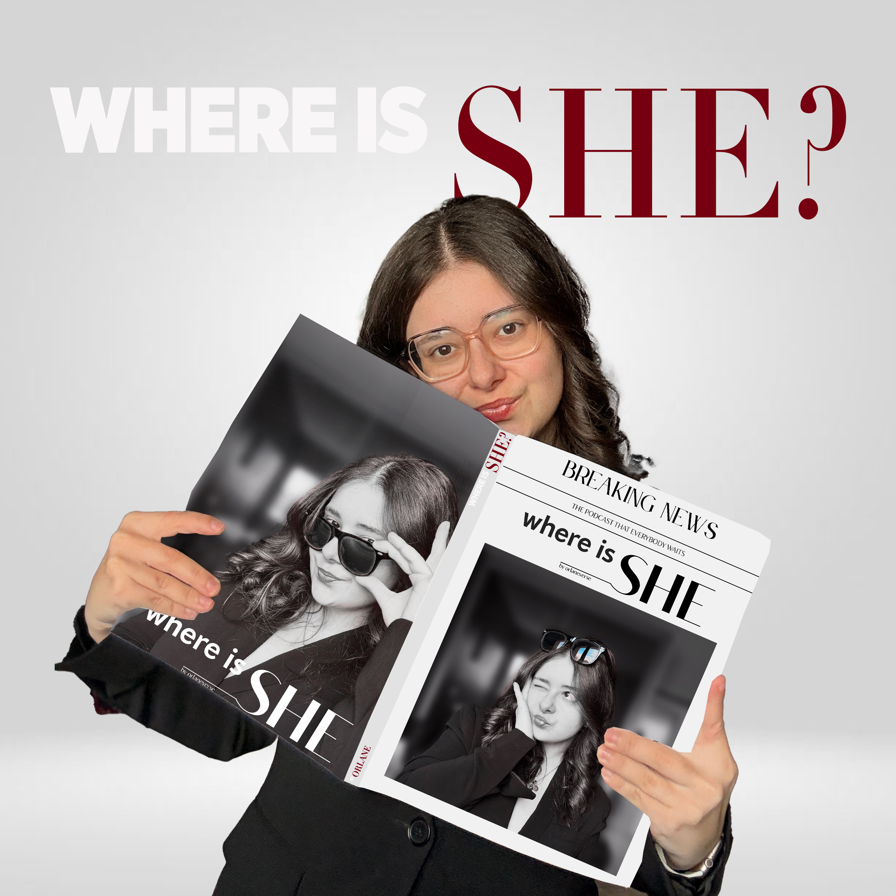 where is SHE ? cover art