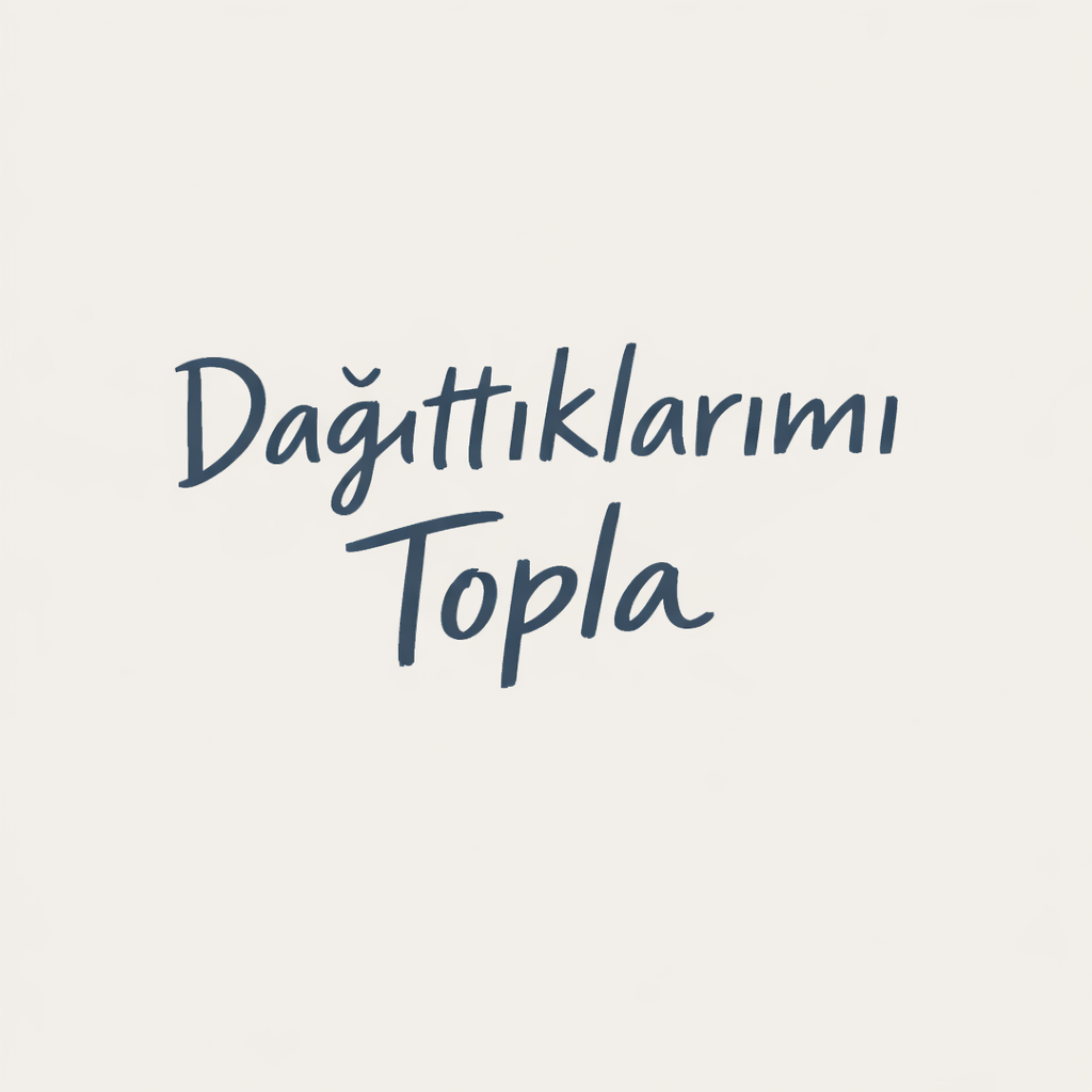 Dağıttıklarımı Topla cover art