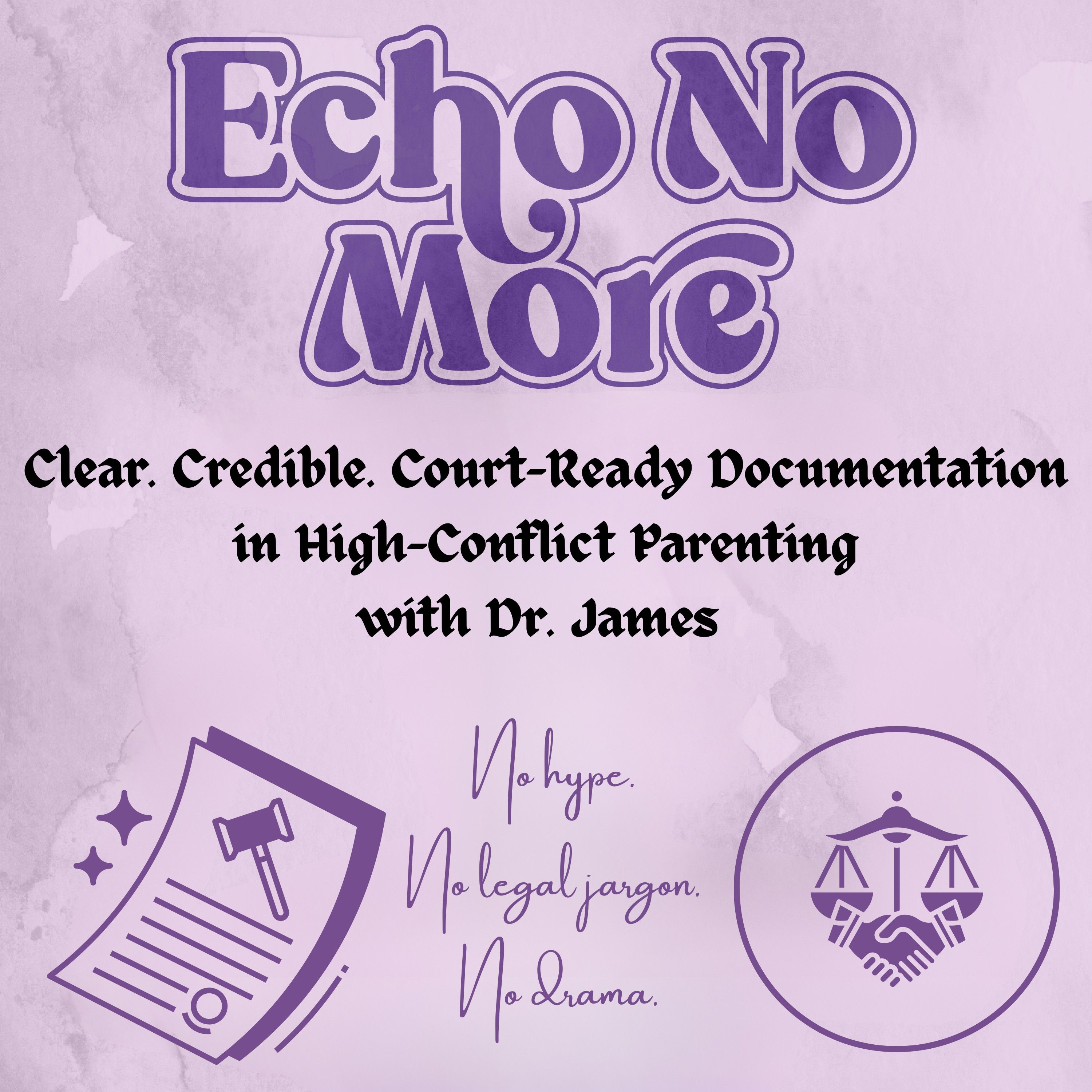 Echo No More: Clear. Credible. Court- Ready Documentation In High Conflict Parenting podcast artwork