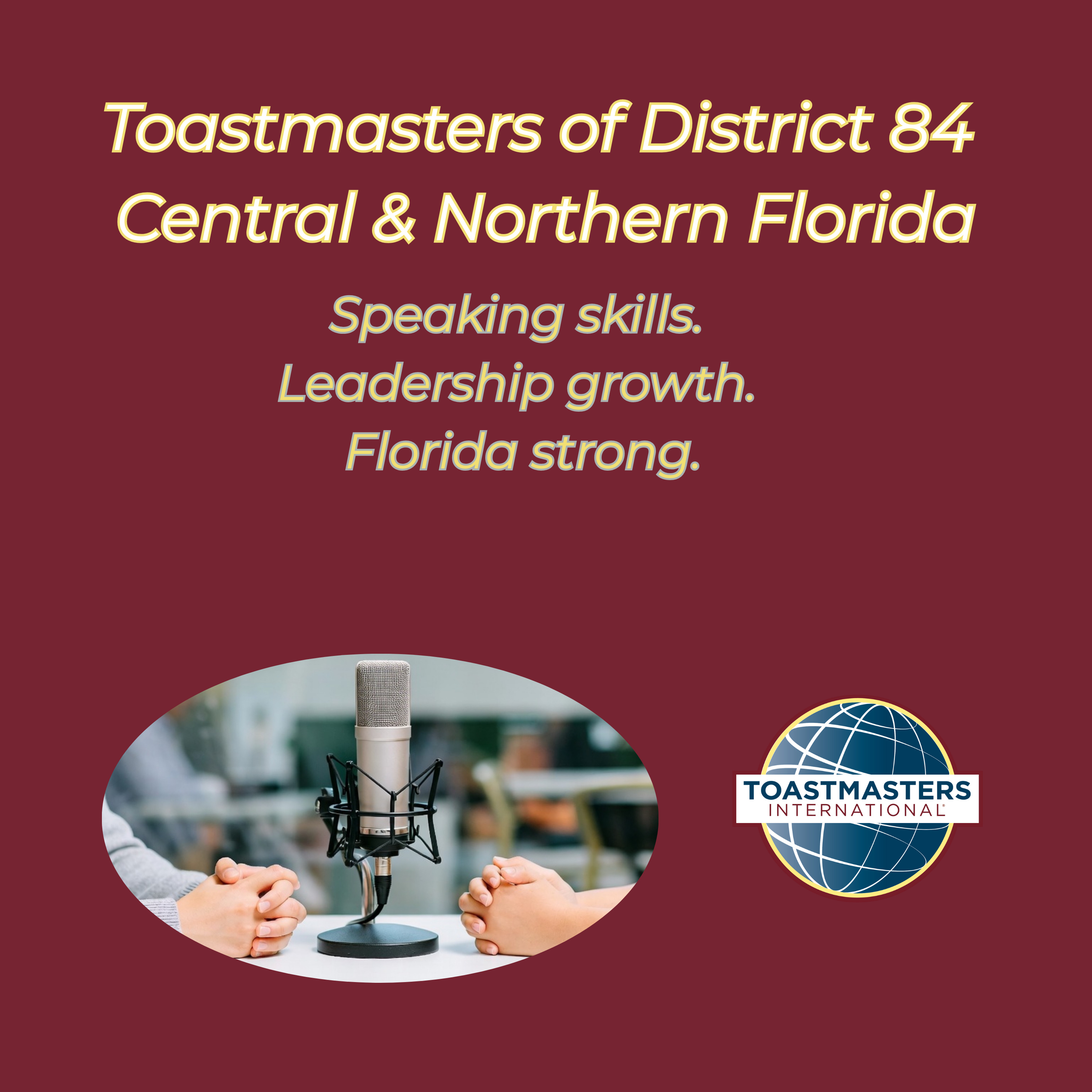 Toastmasters of District 84, Central & Northern Florida podcast artwork