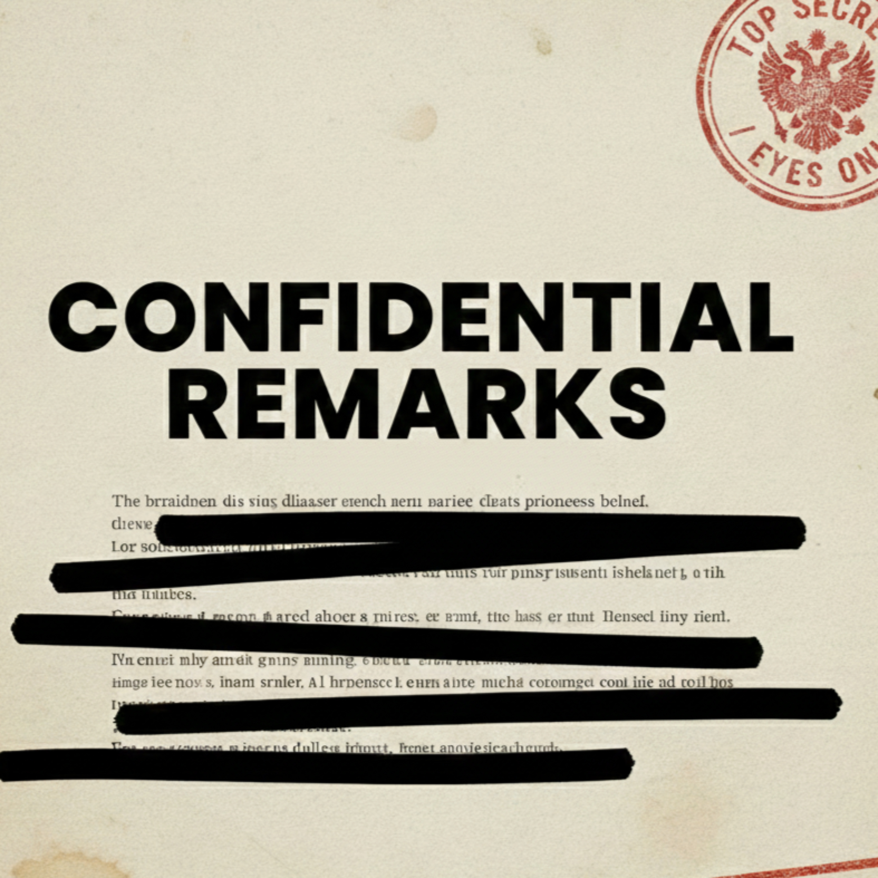 Confidential Remarks cover art