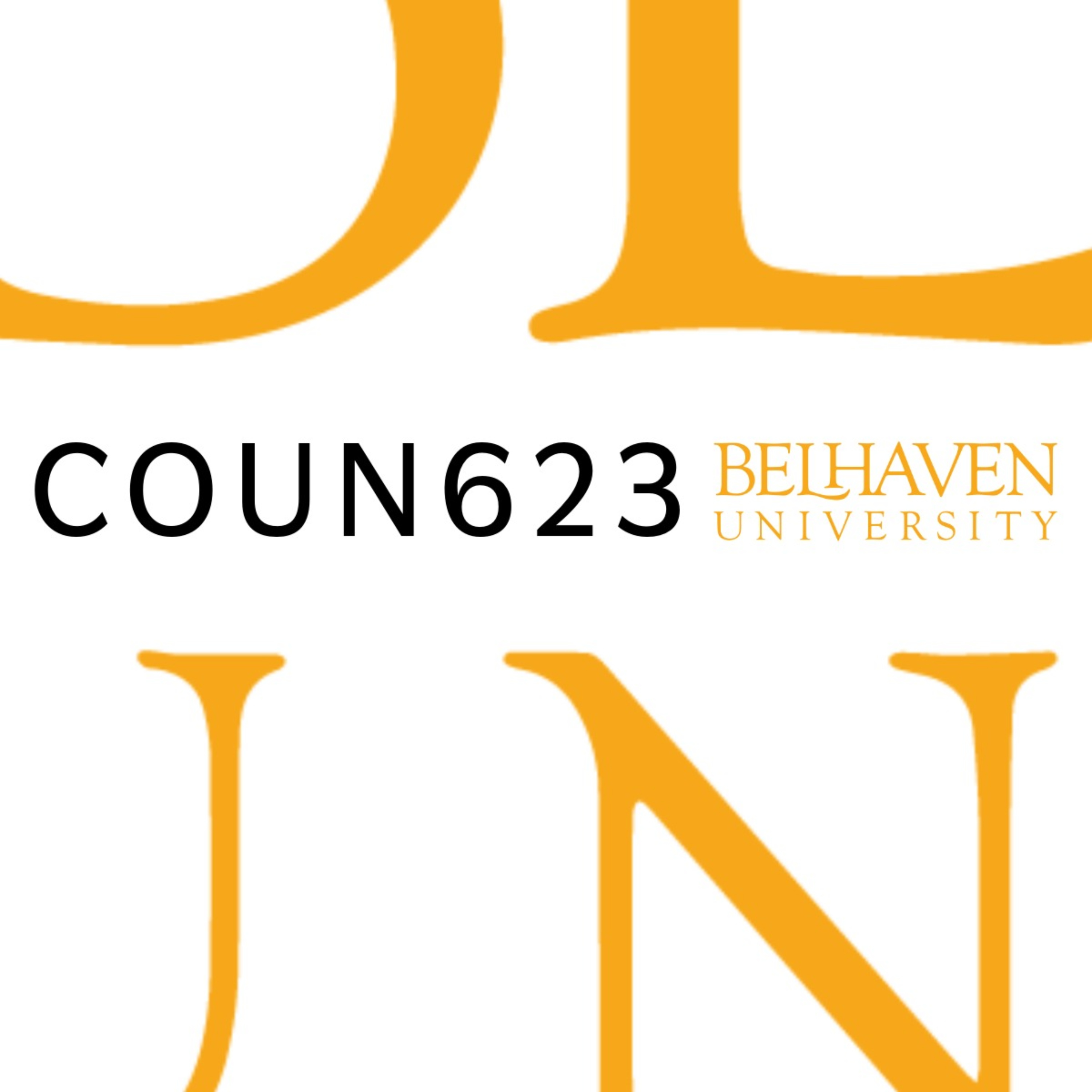 COUN623 - Belhaven University Lectures podcast artwork