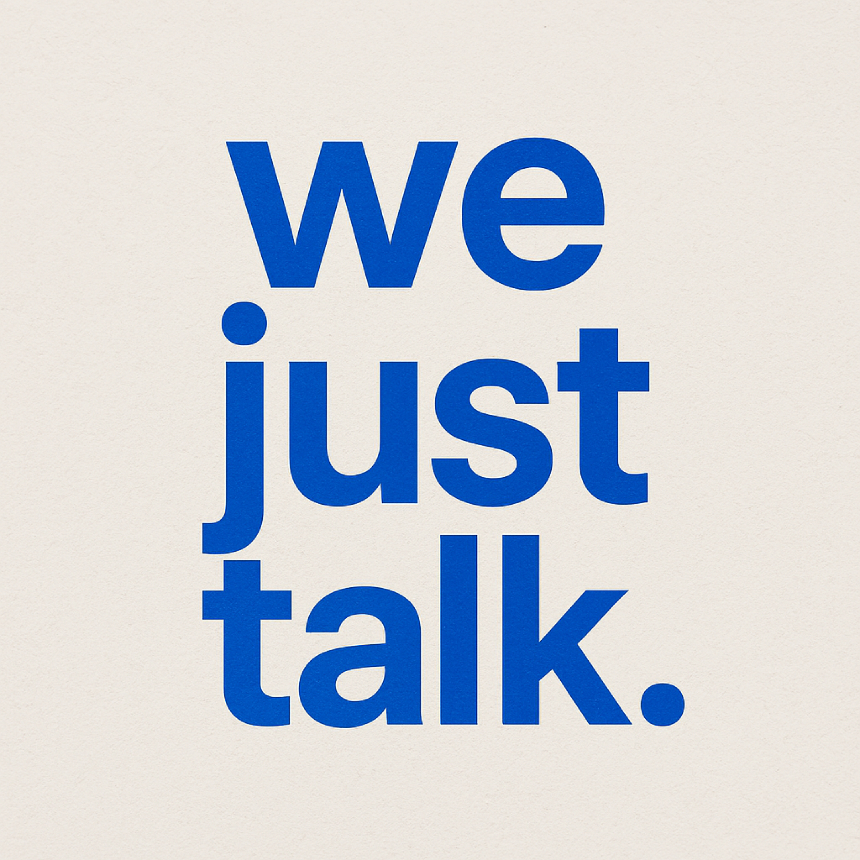we just talk podcast artwork