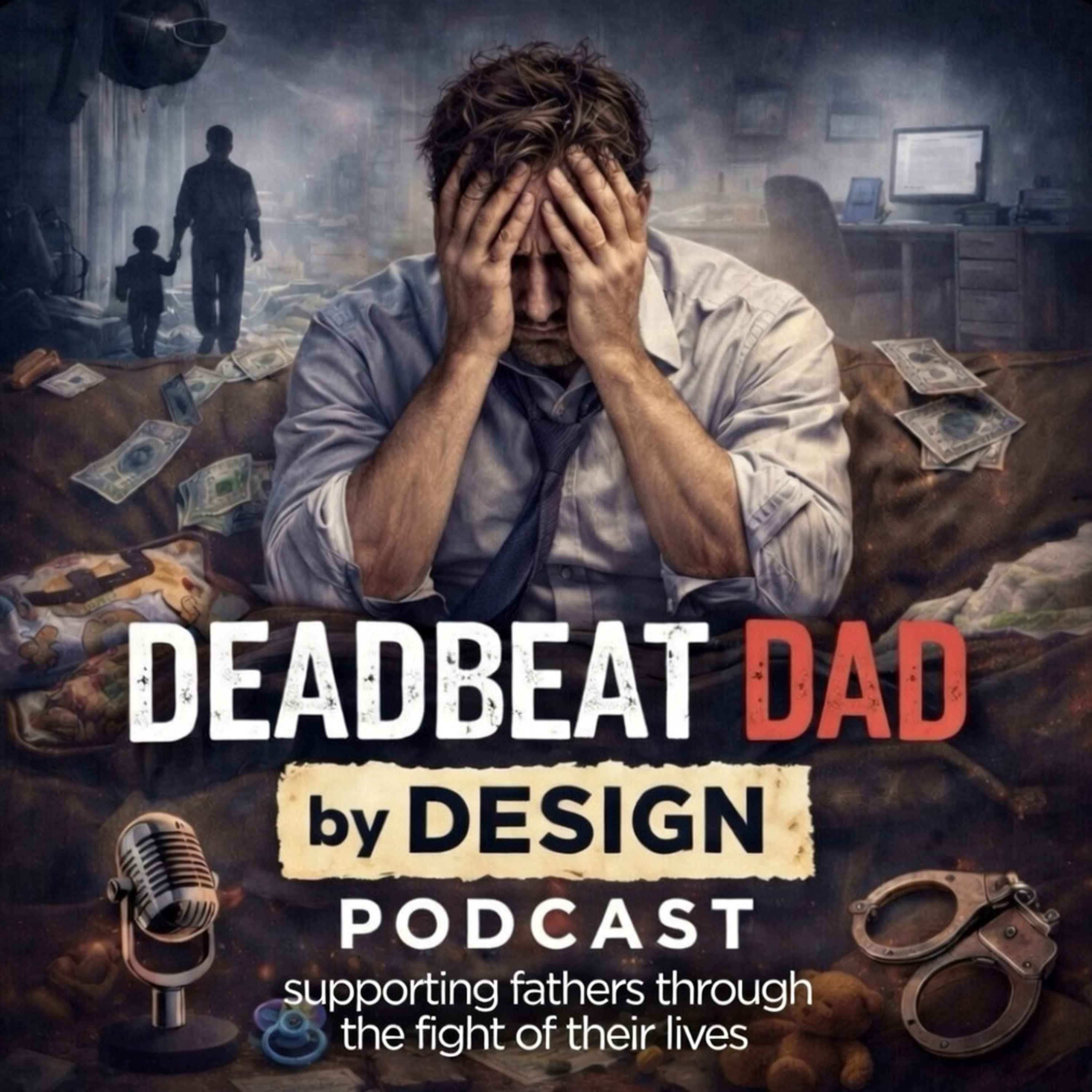 Deadbeat Dad by Design — Supporting fathers through the fight of their lives. podcast artwork