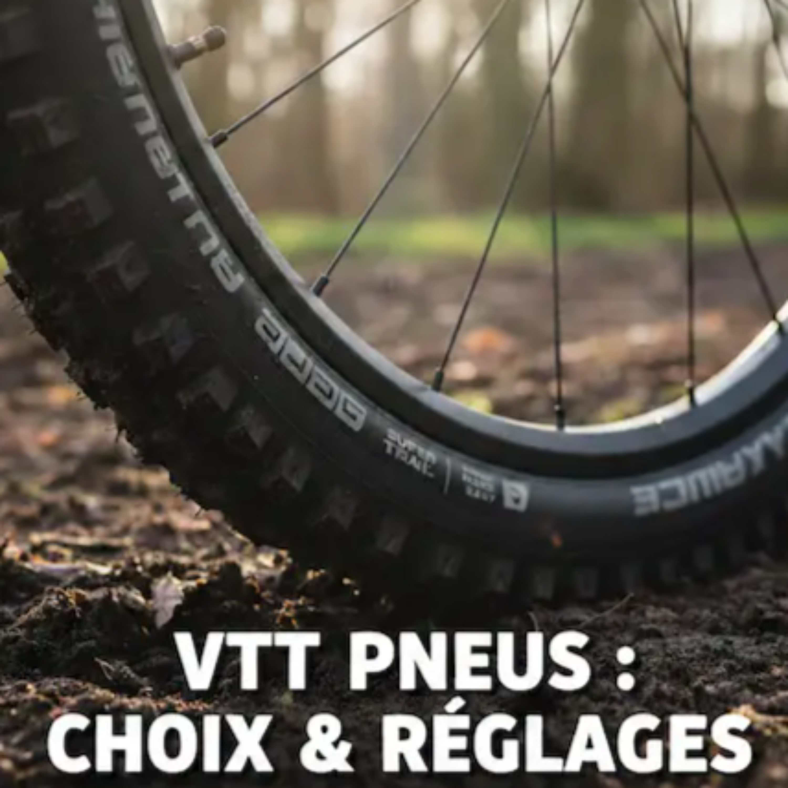 Illustration du podcast Guide complet des pneus de Vélo - VTT, urbain, route