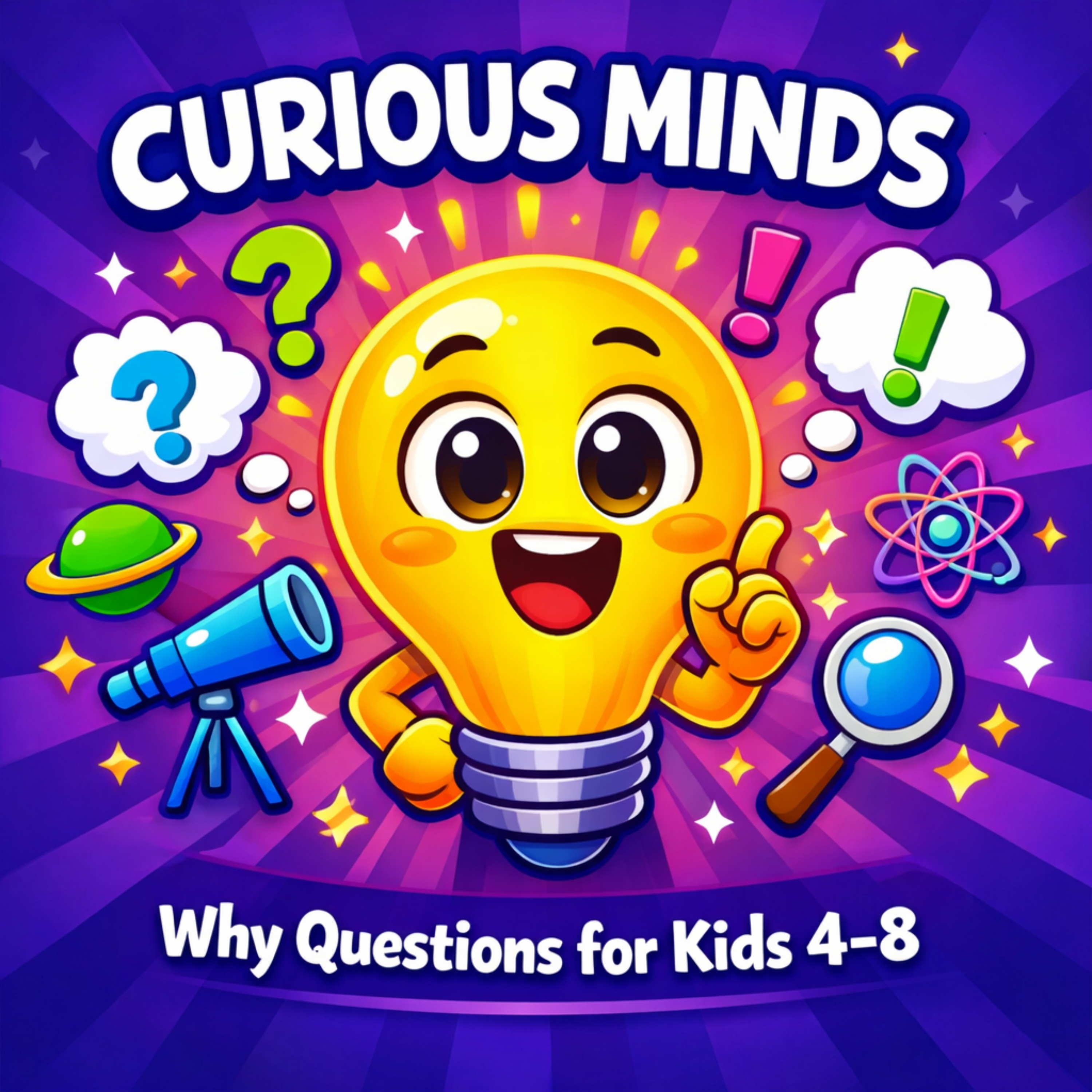 Why Questions Answered for Kids 4-8 | Curious Minds Daily podcast artwork