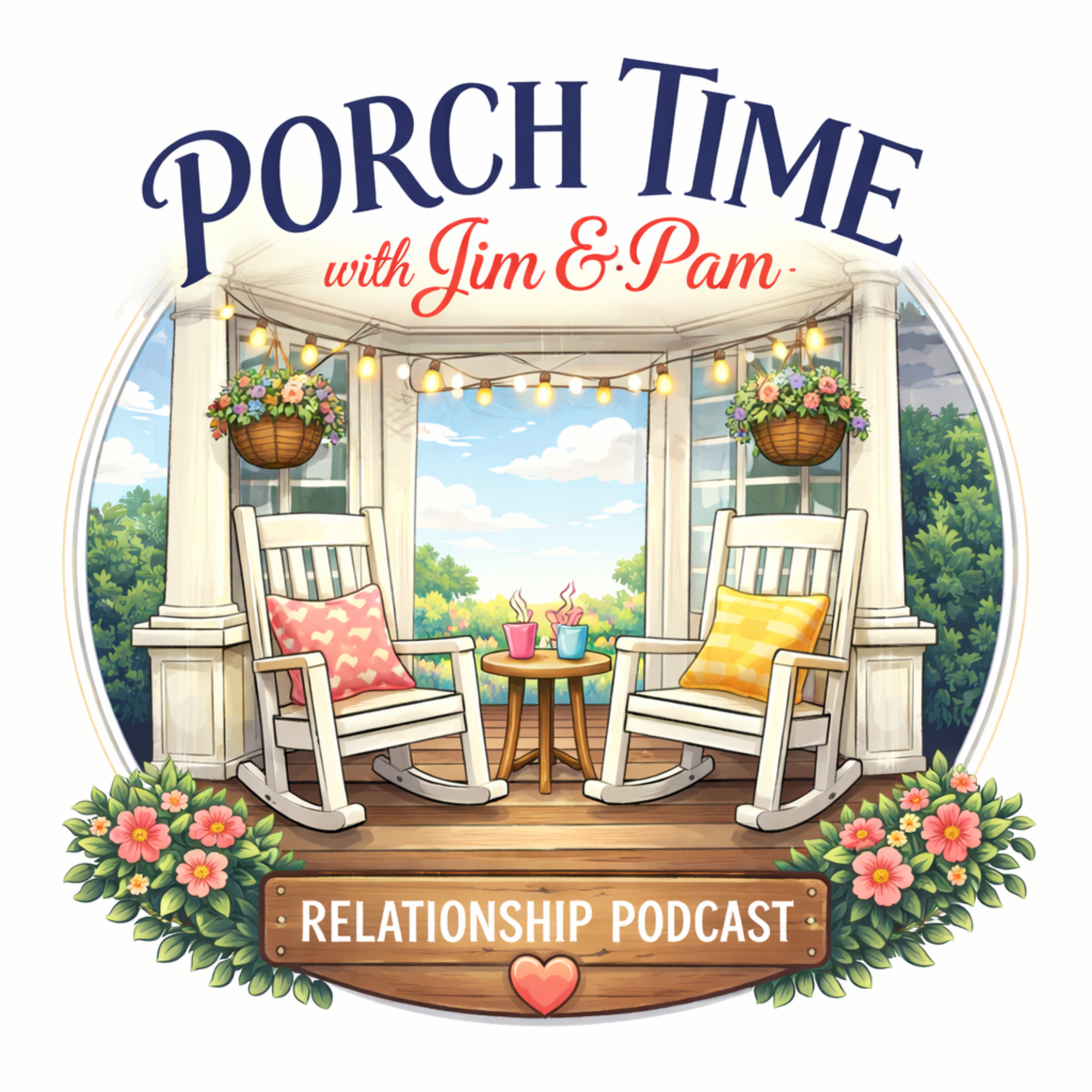 Porch Time with Jim and Pam