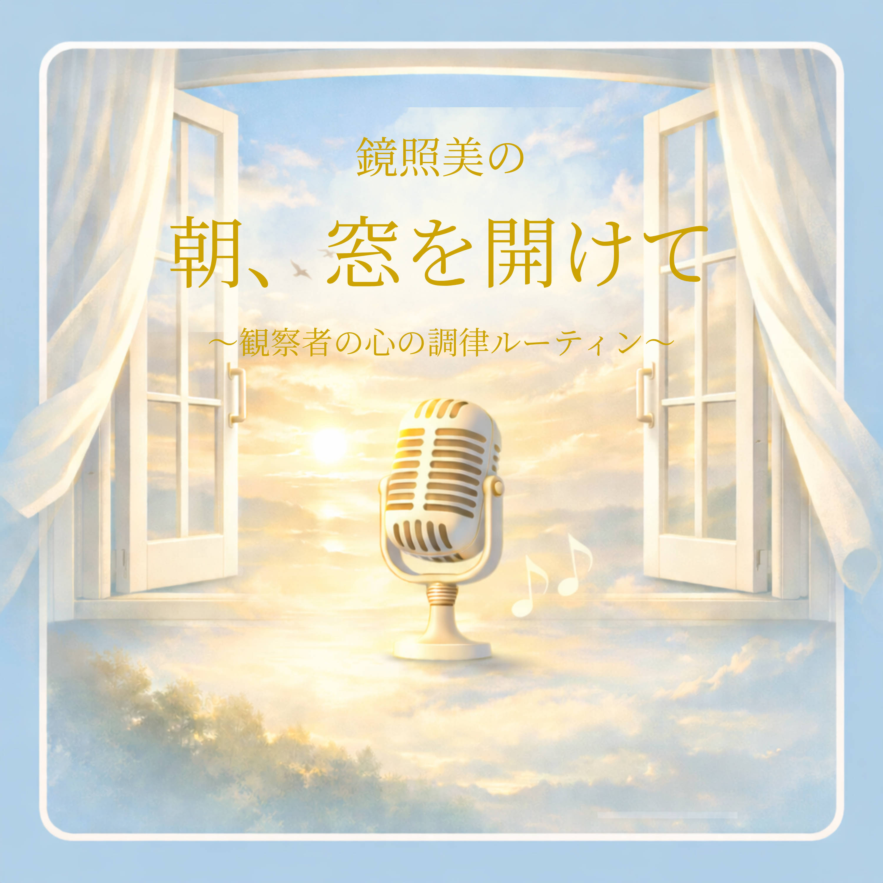 鏡照美の　「朝、窓を開けて」～観察者の心の調律ルーティン～ cover art