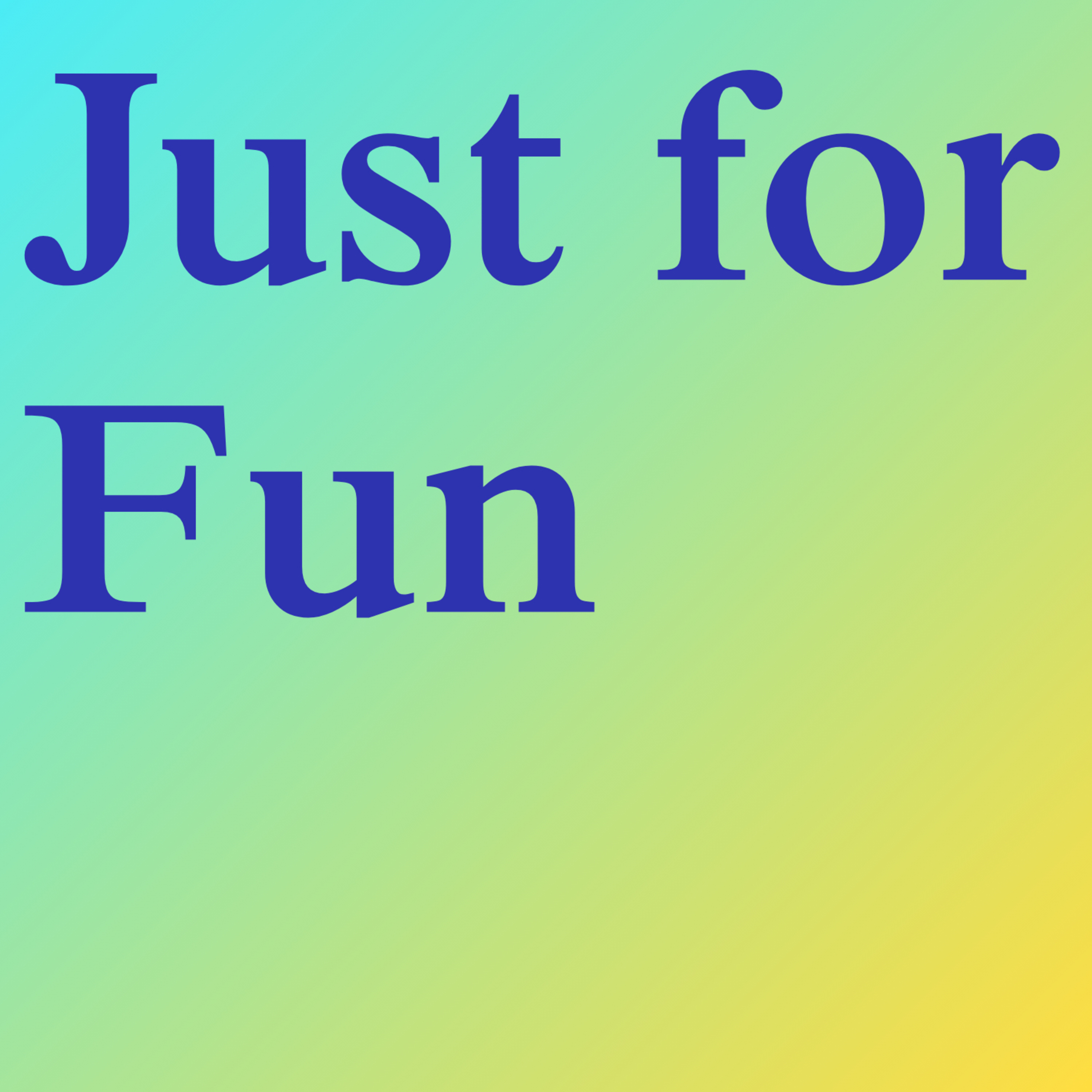 Just for Fun cover art