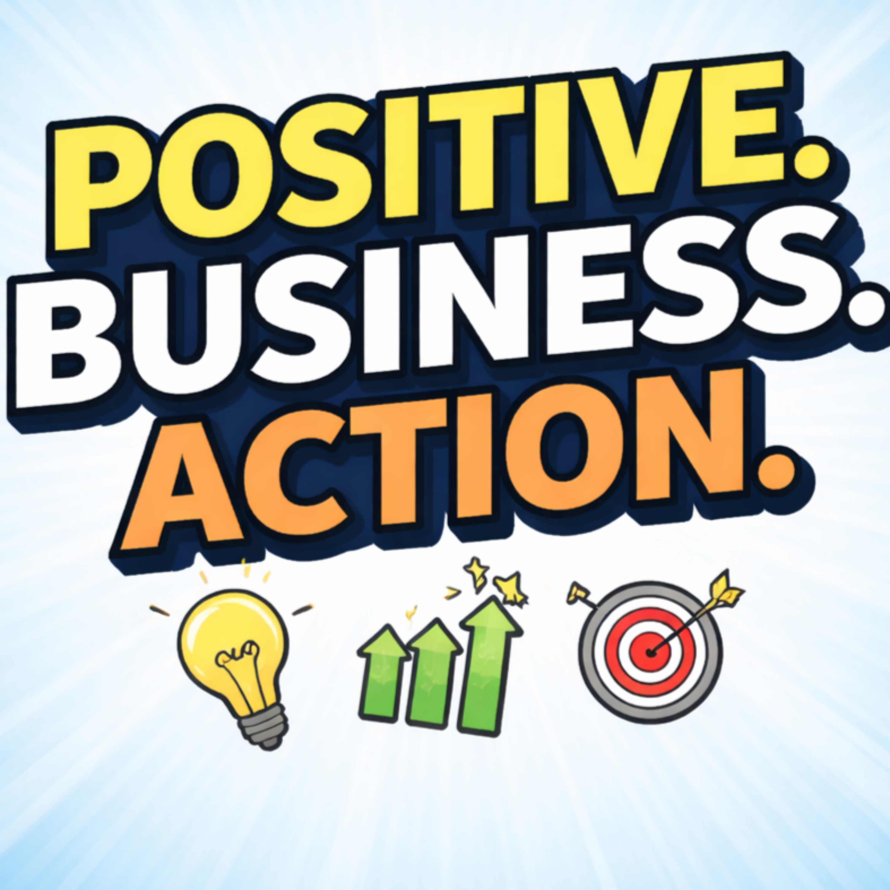 Positive. Business. Action. cover art