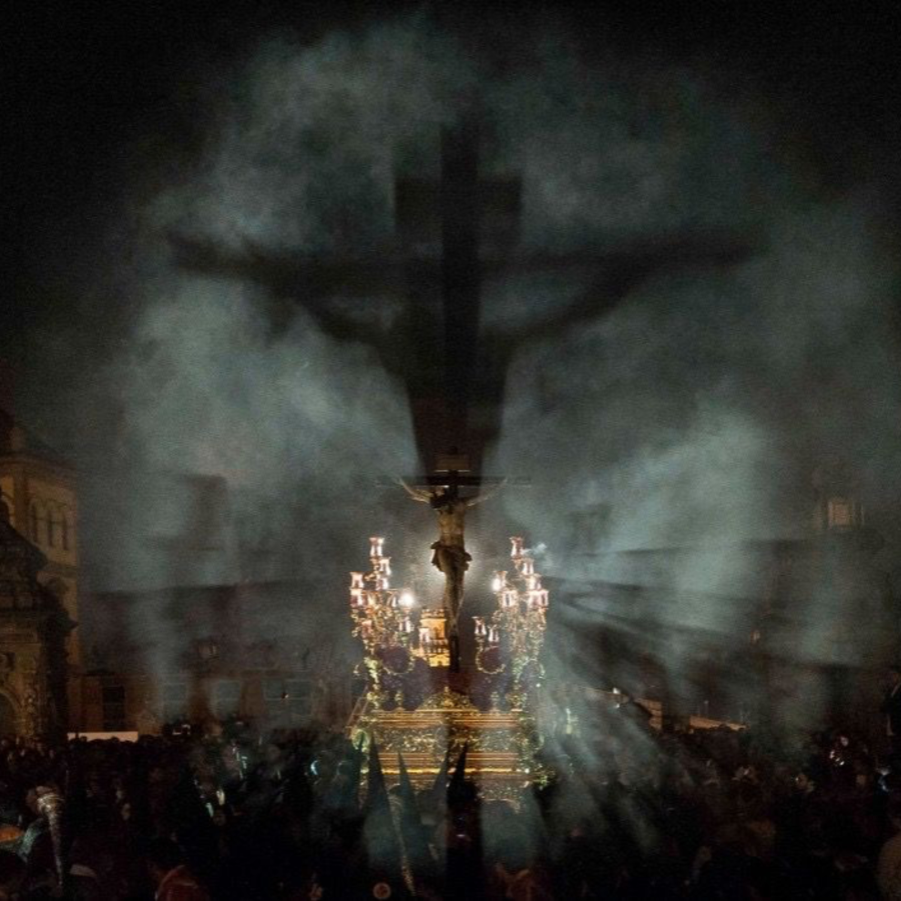 Catholic rosary with background music cover art