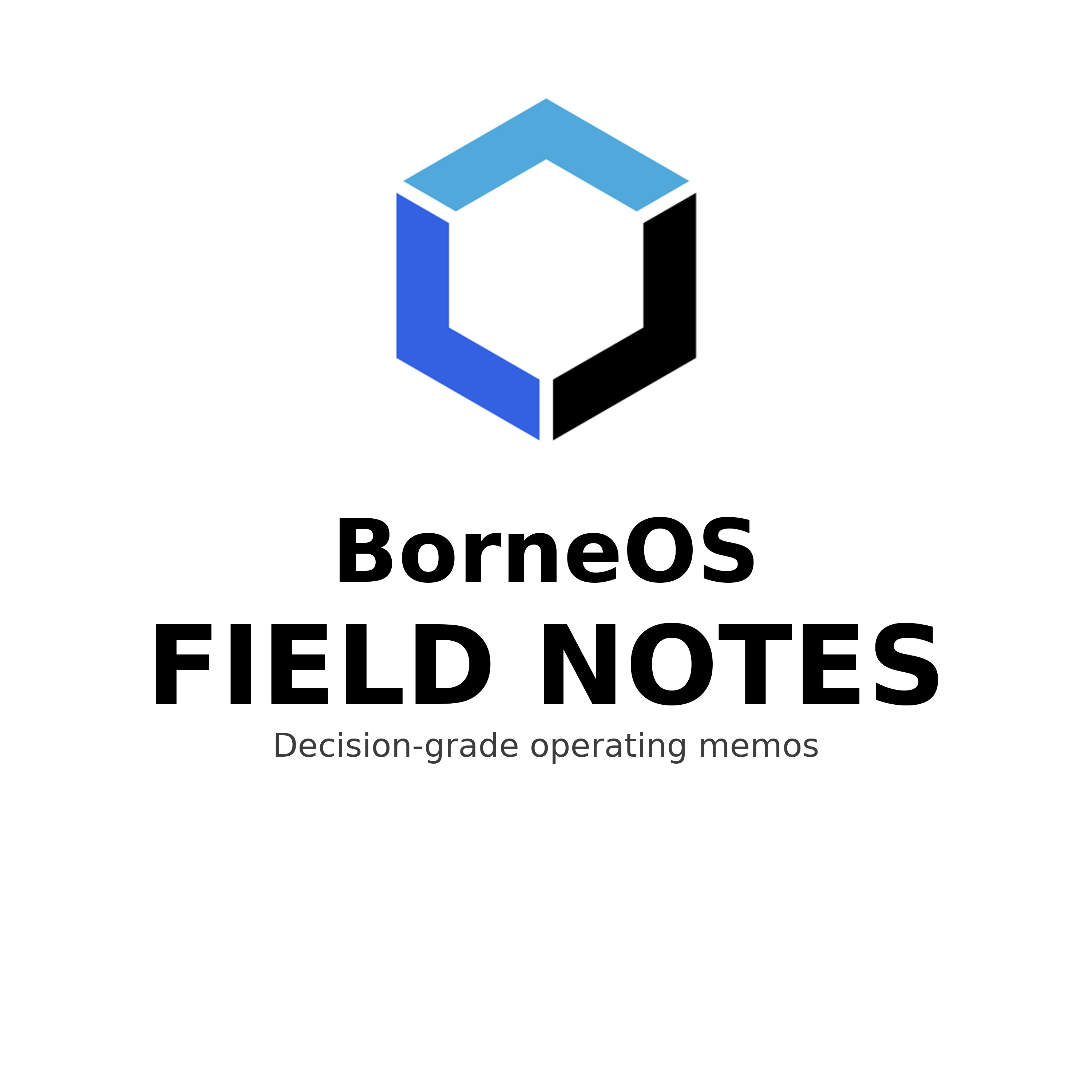 BorneOS Field Notes cover art