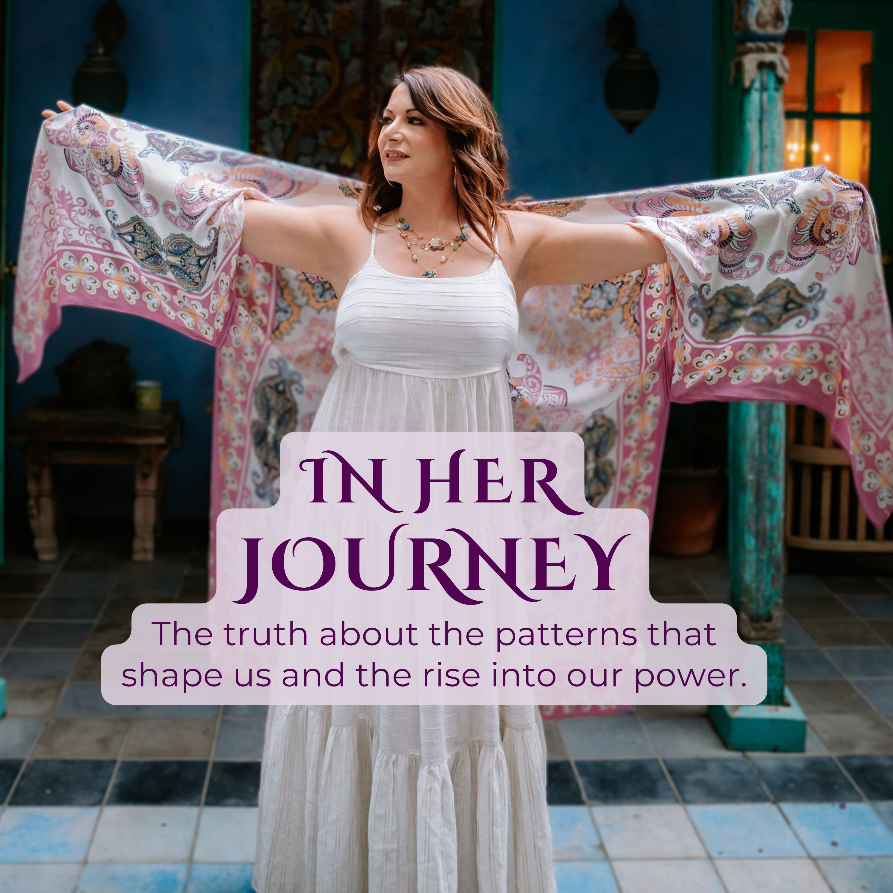In Her Journey: cover art