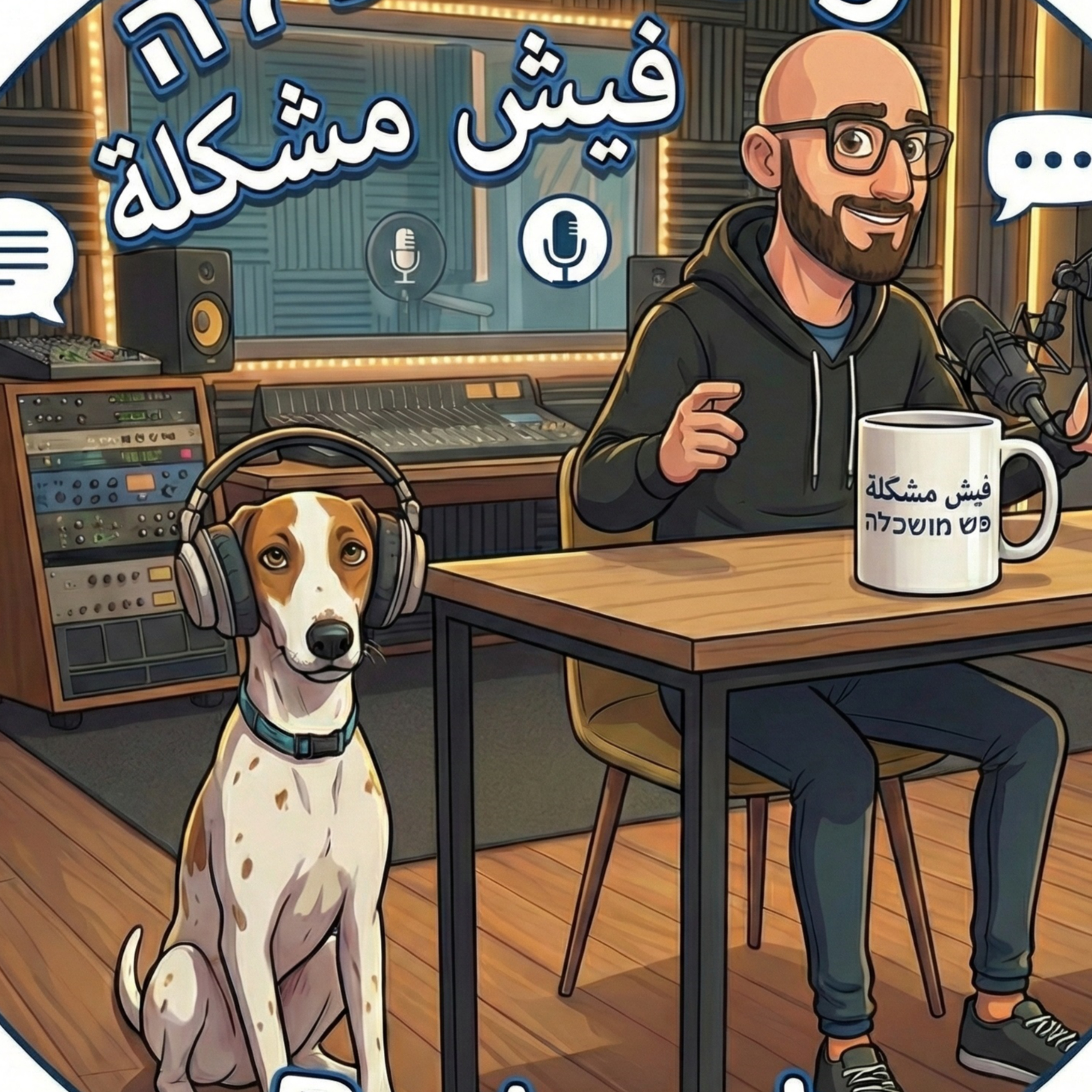 פודקאסט פיש מושכילה - לומדים ערבית מדוברת - فيش مشكلة - Fish Mushkile podcast artwork