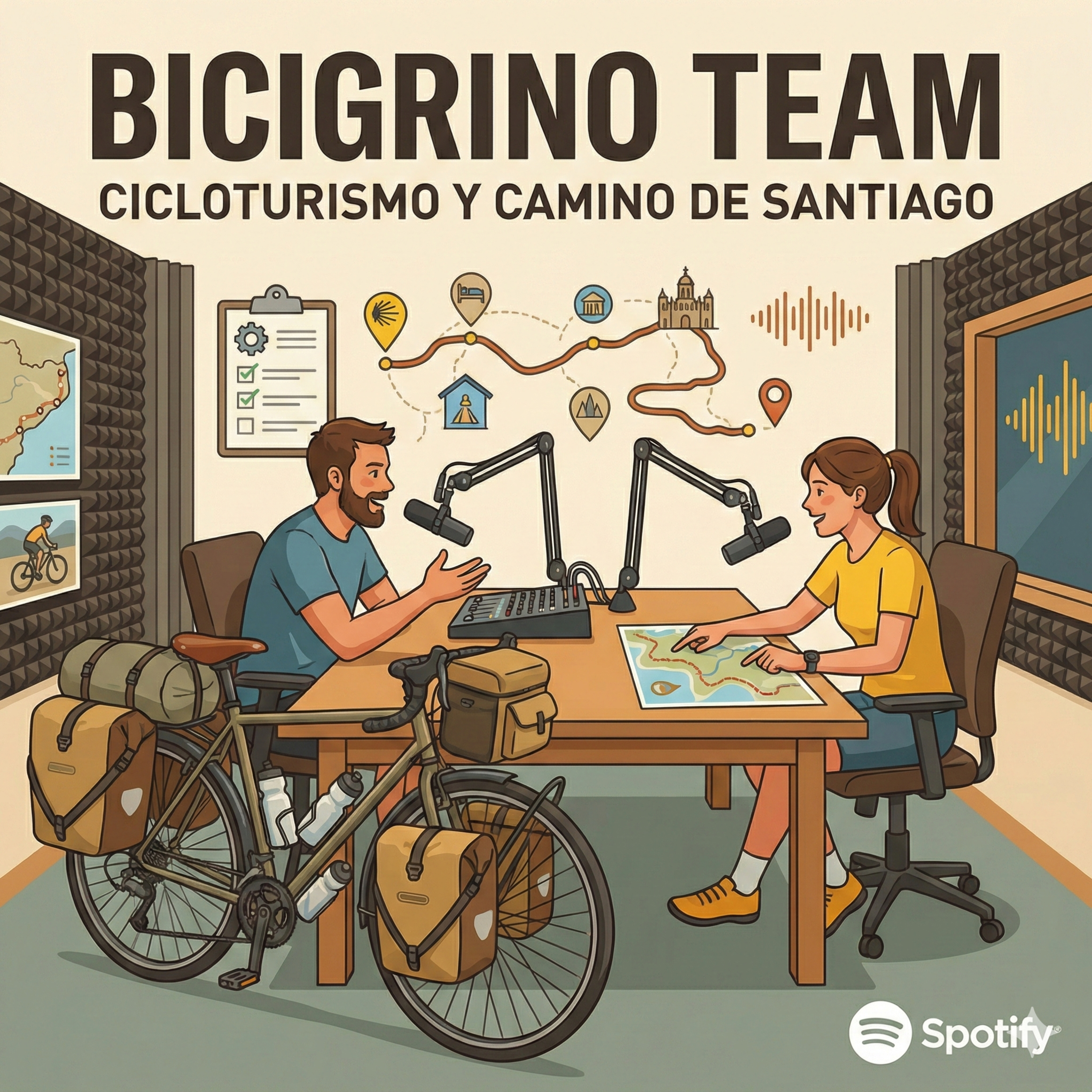 Cicloturismo camino de Santiago cover art