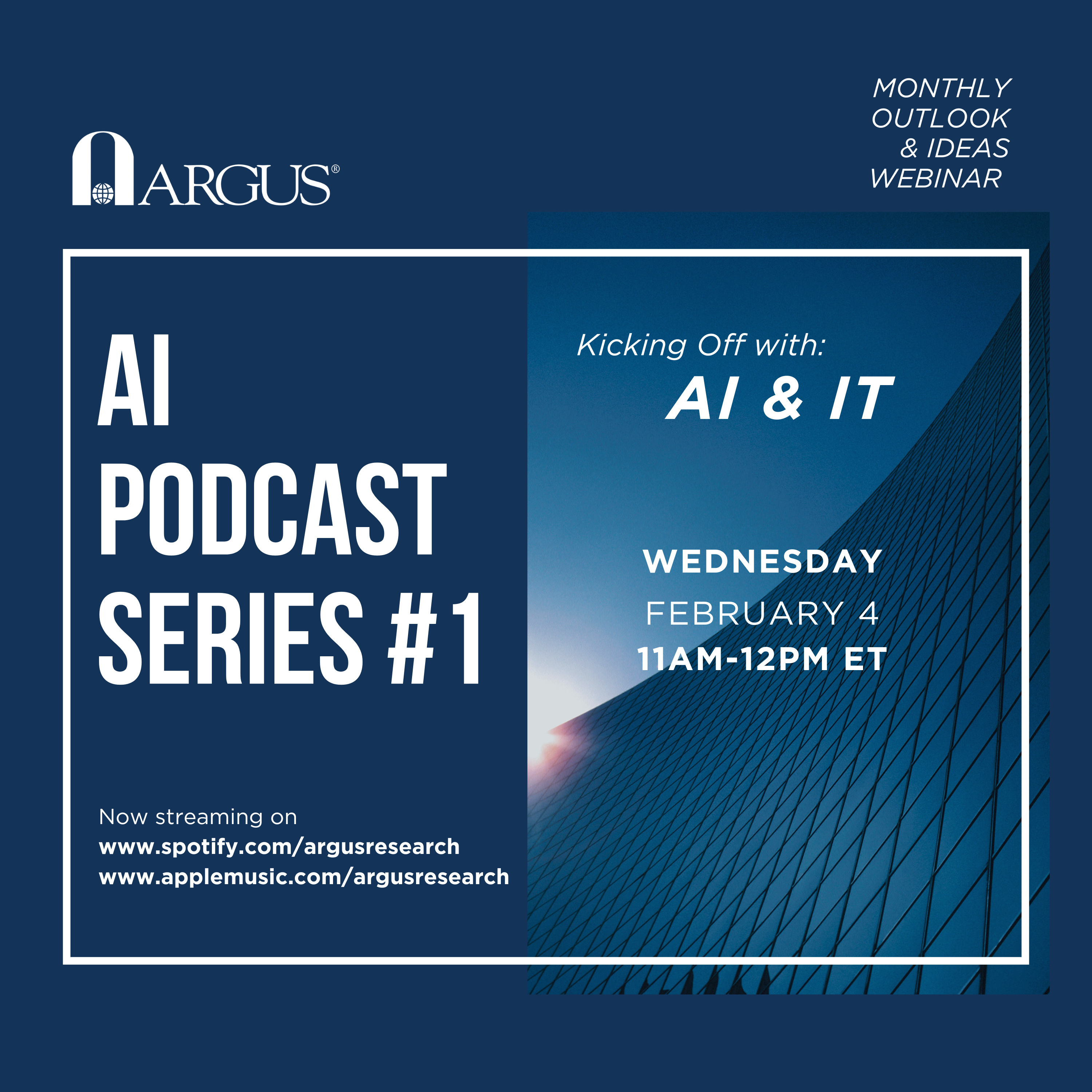 Argus Research Monthly Outlook & Ideas Podcast cover art