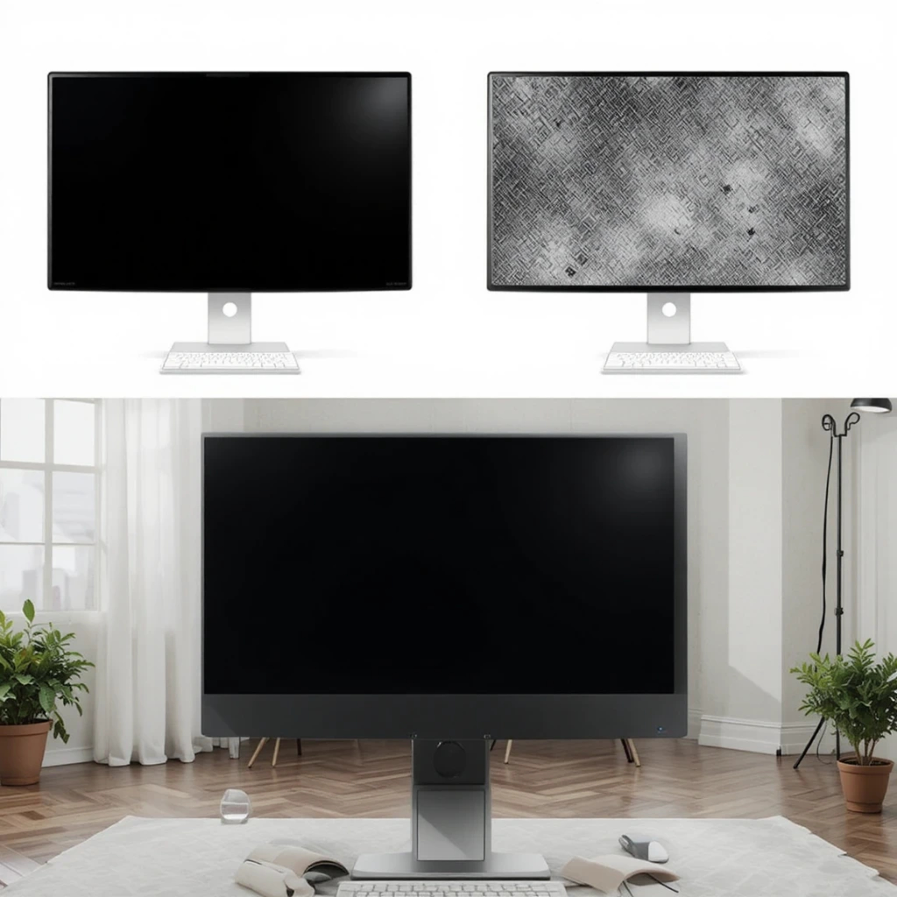 black-screen style podcast artwork