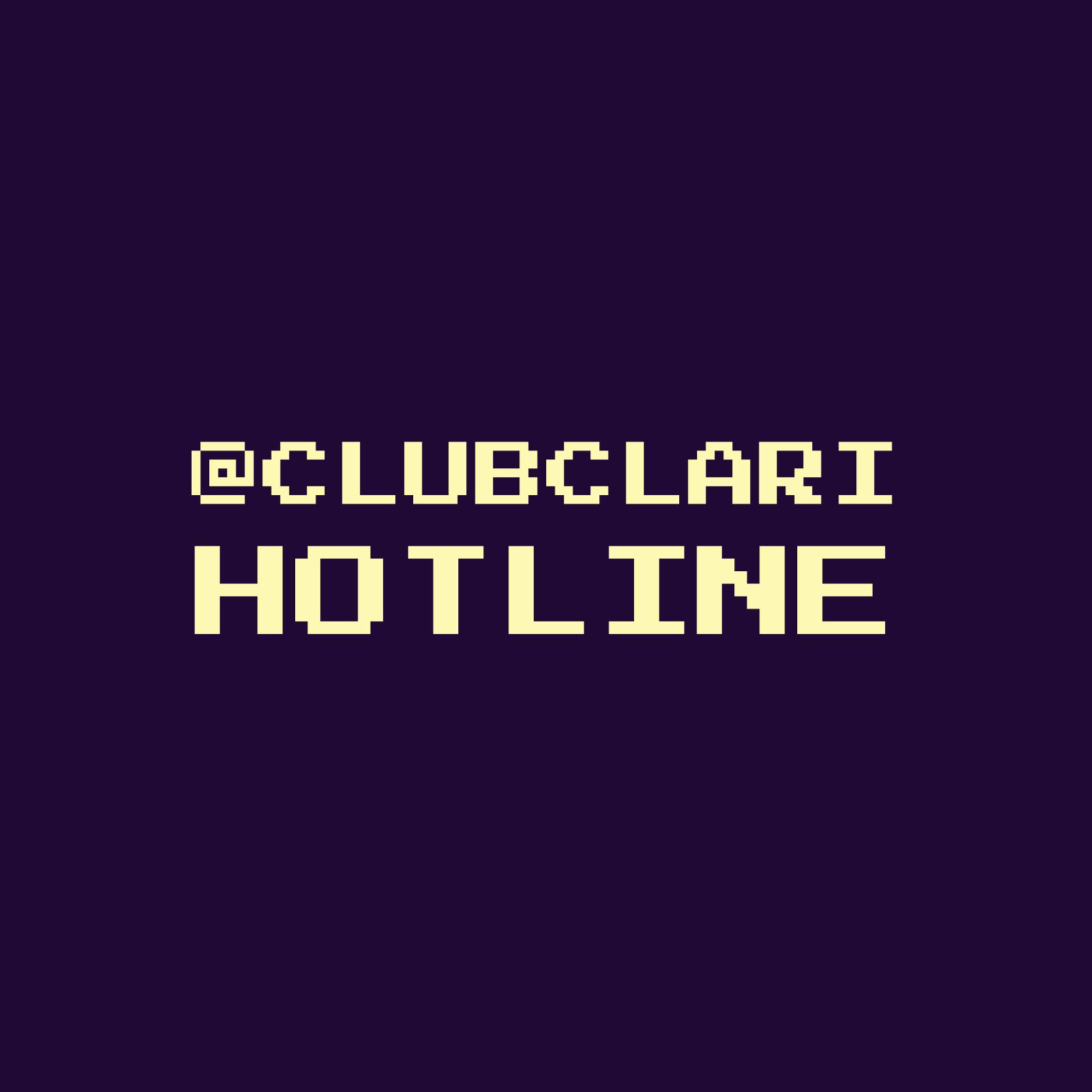 CLUBCLARI HOTLINE cover art
