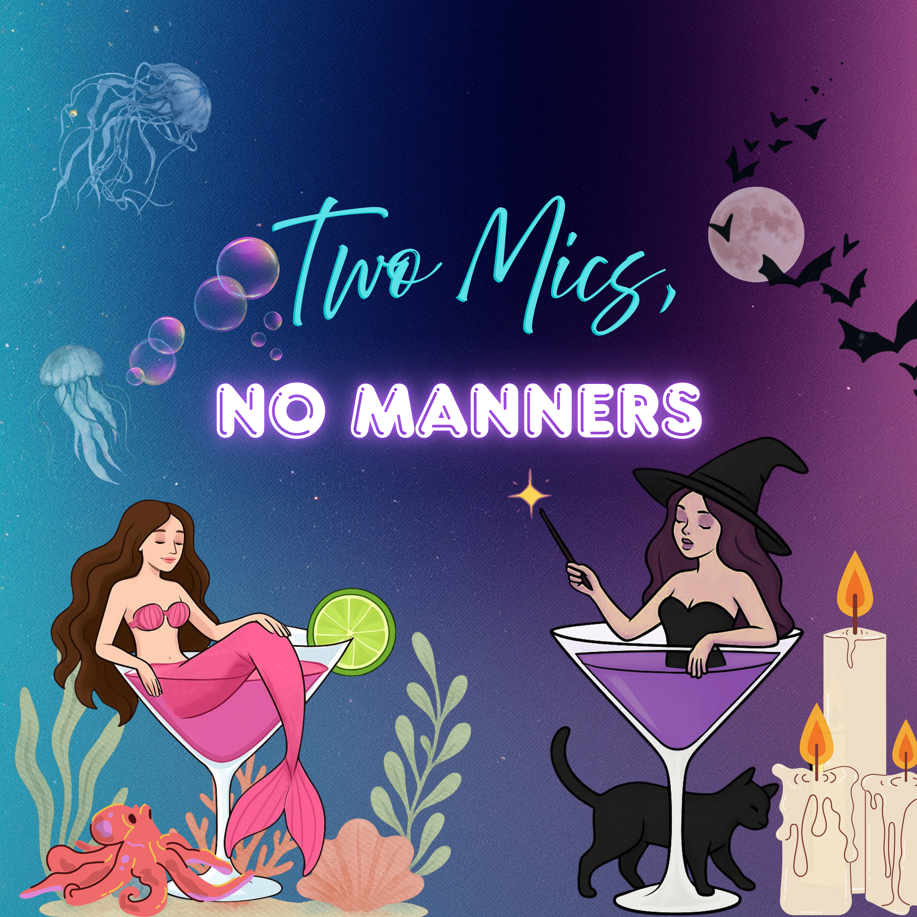 Two Mics, No Manners podcast artwork