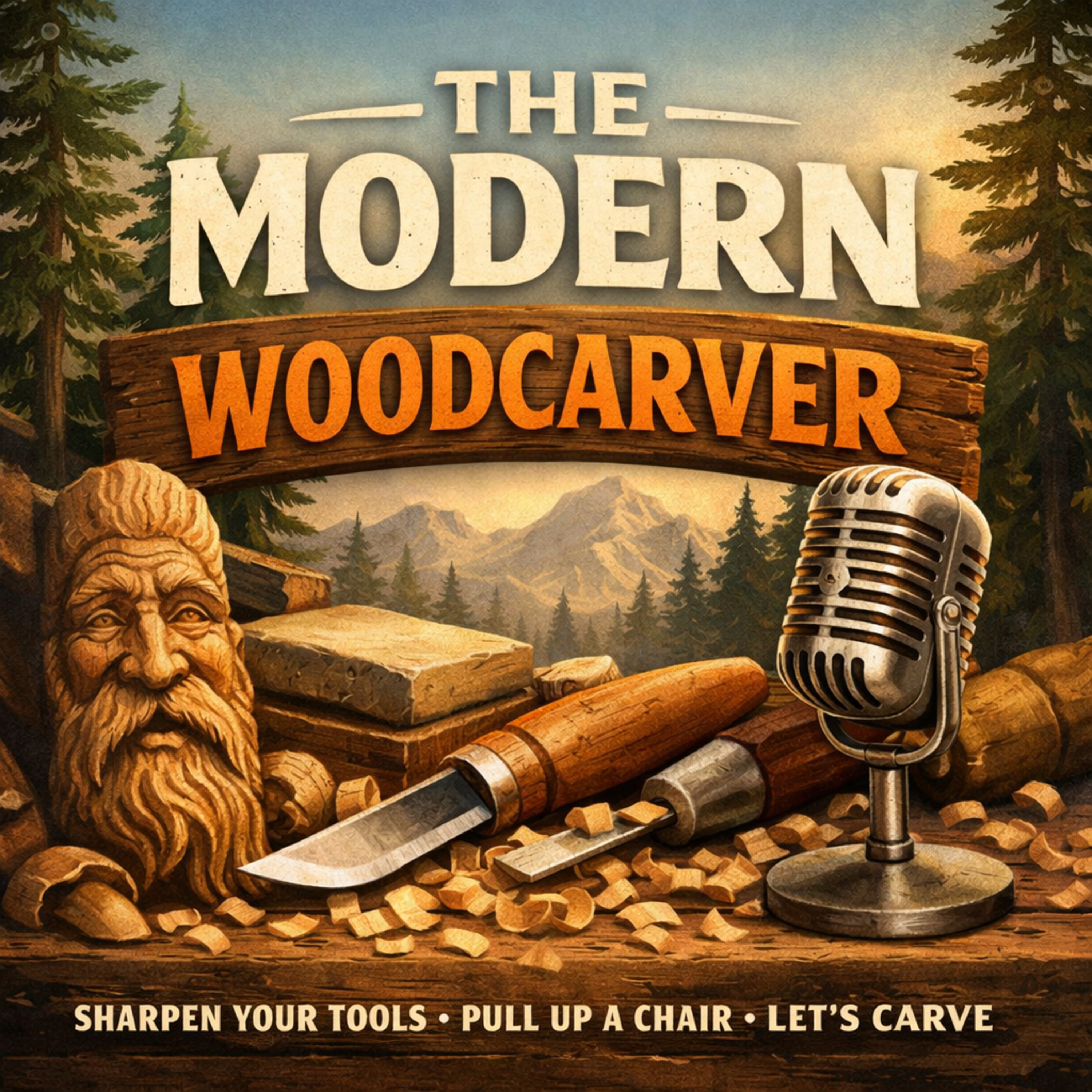 The Modern Woodcarver cover art