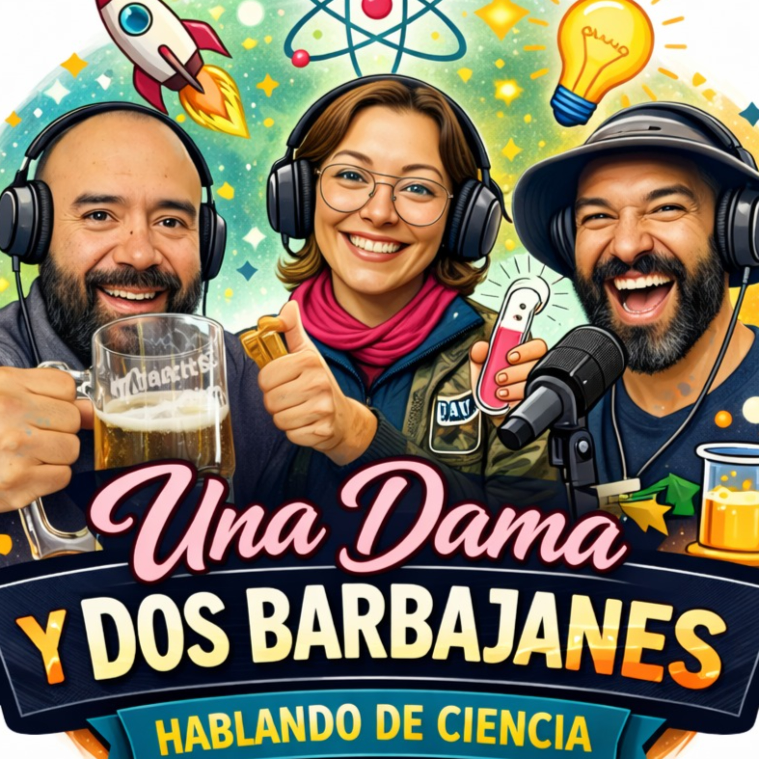 Una Dama y Dos Barbajanes Hablando de Ciencia