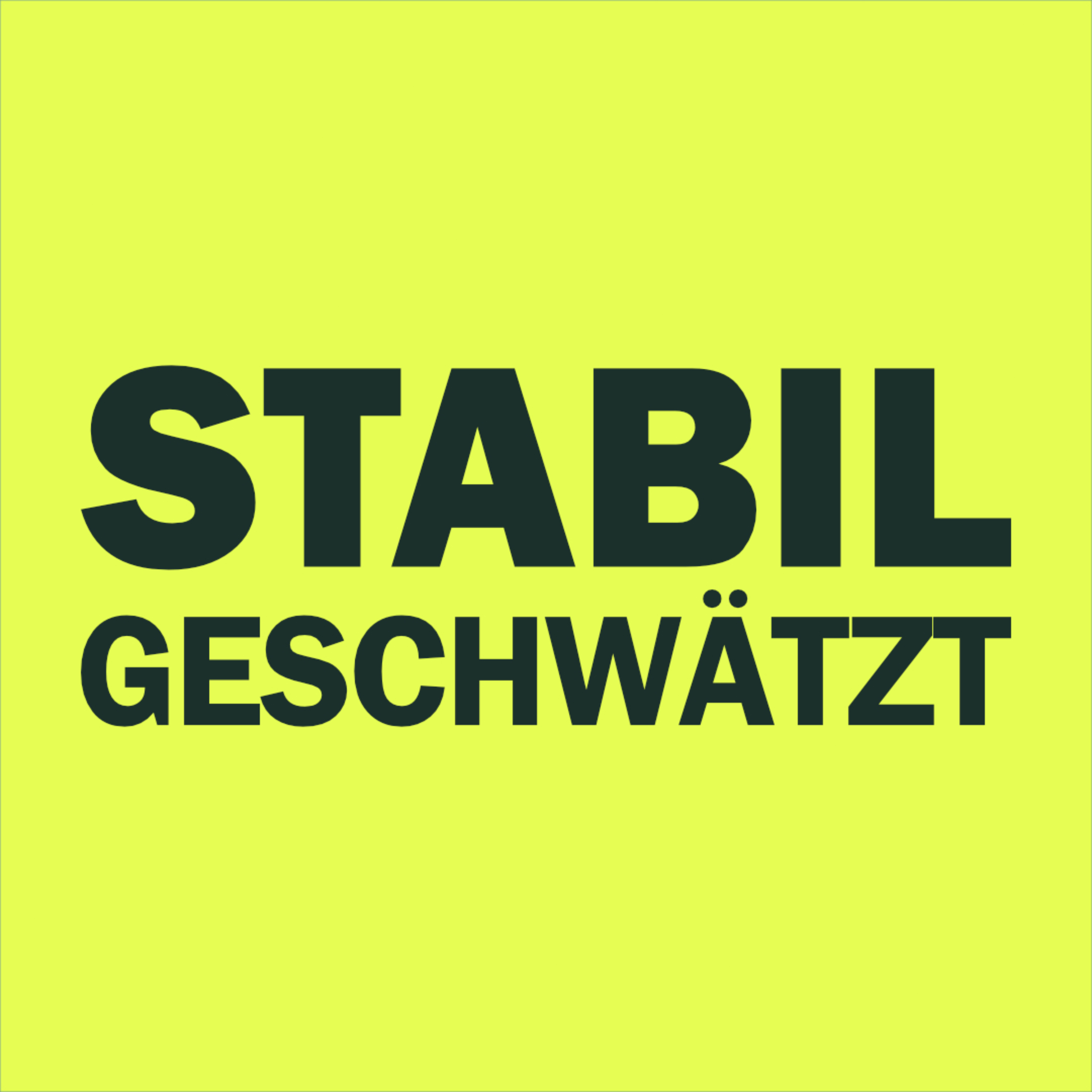 Stabil geschwätzt: Von politischer Hoffnung & Grünem Mut cover art