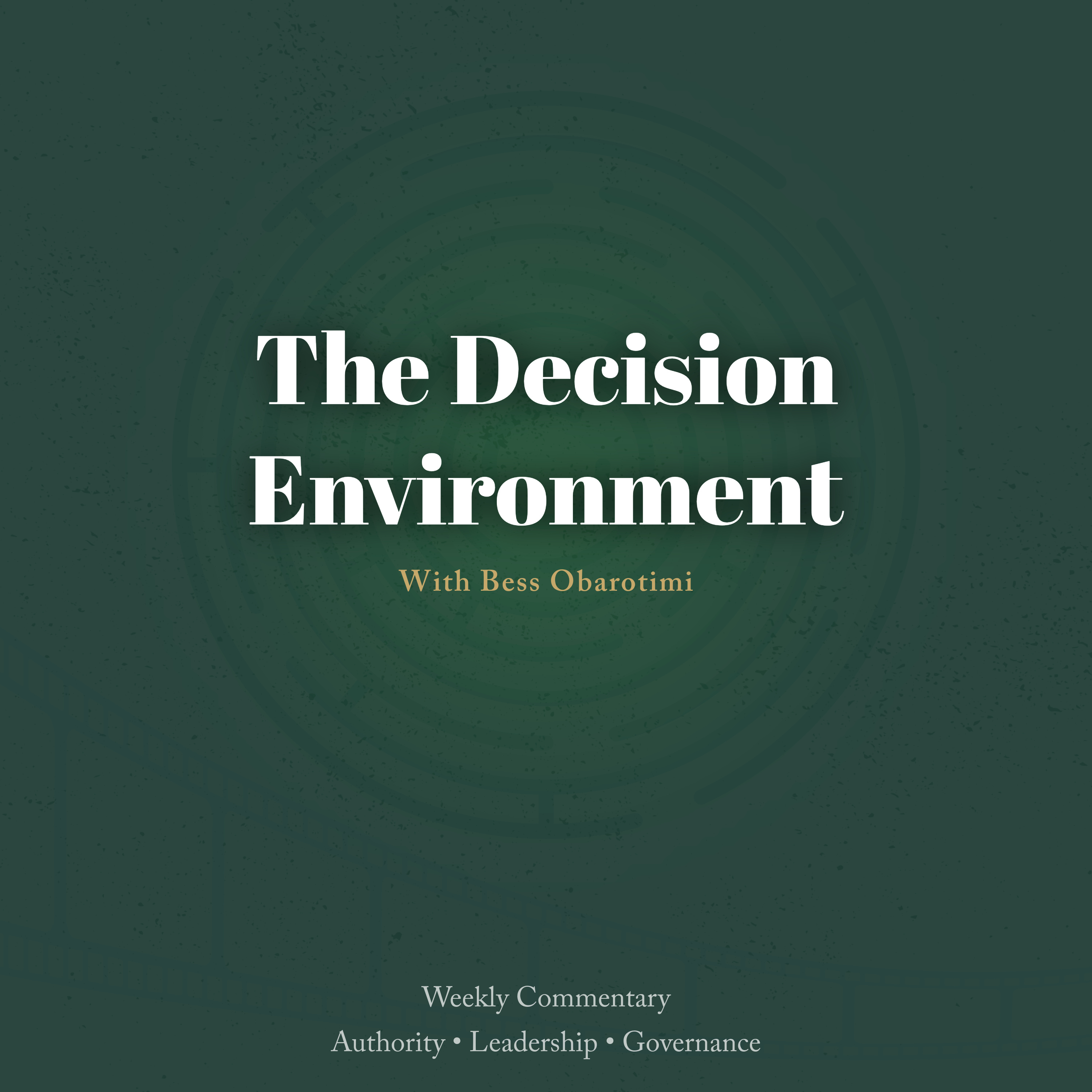 The Decision Environment cover art