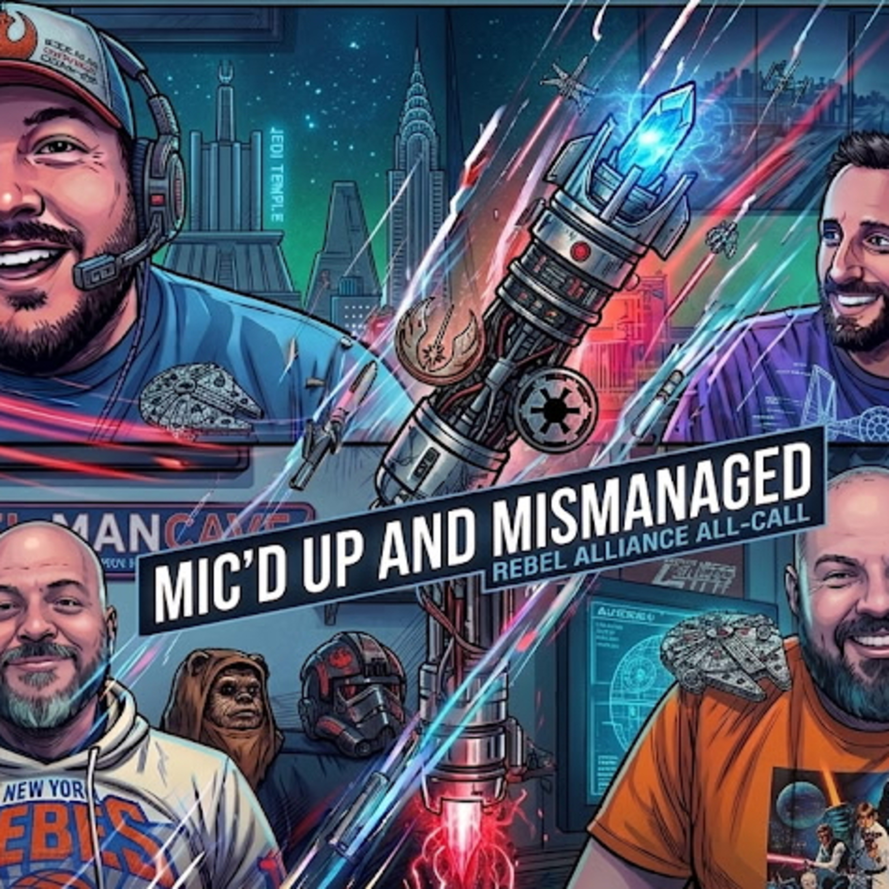 Mic’d up and Mismanaged podcast artwork