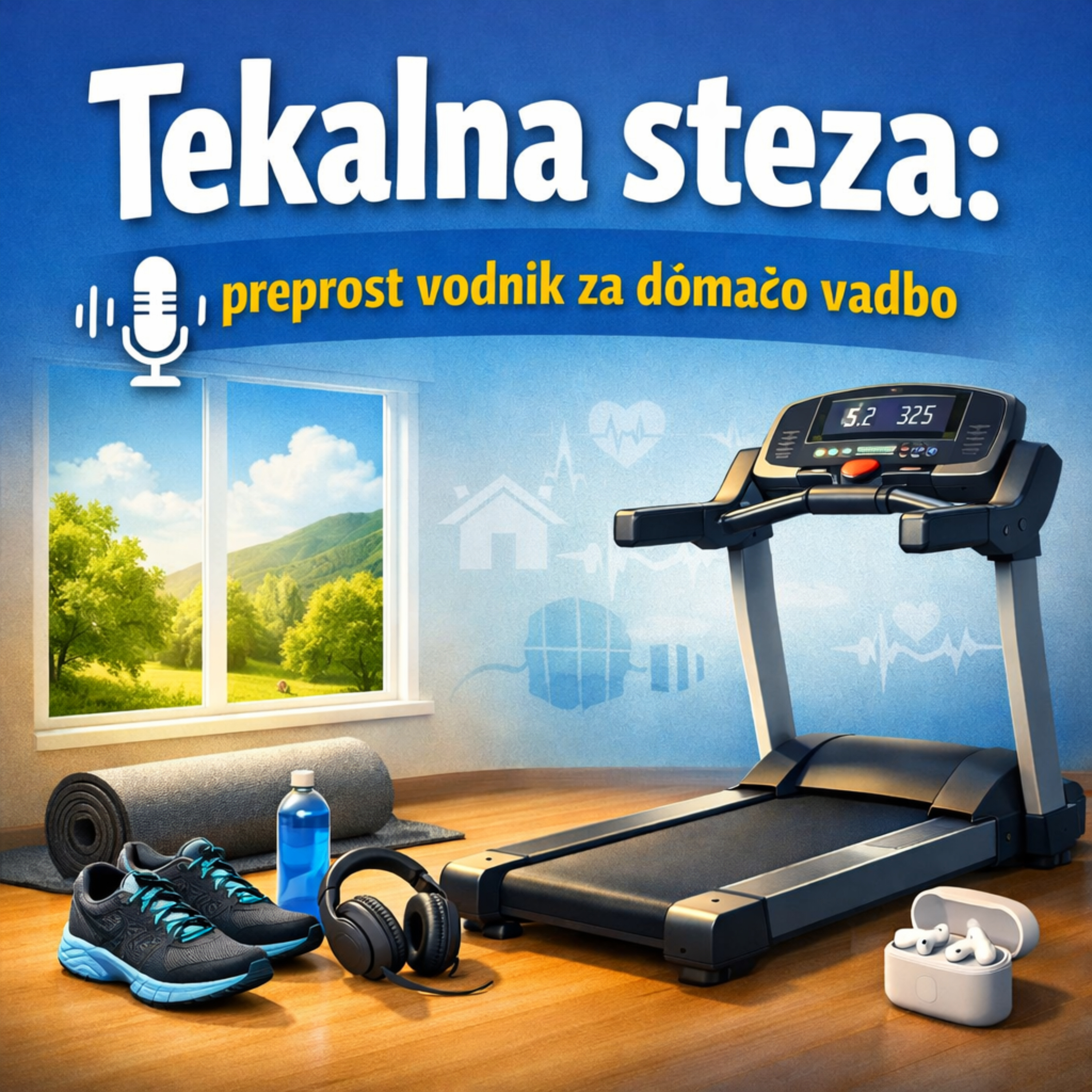 Tekalna steza: preprost vodnik za domačo vadbo cover art