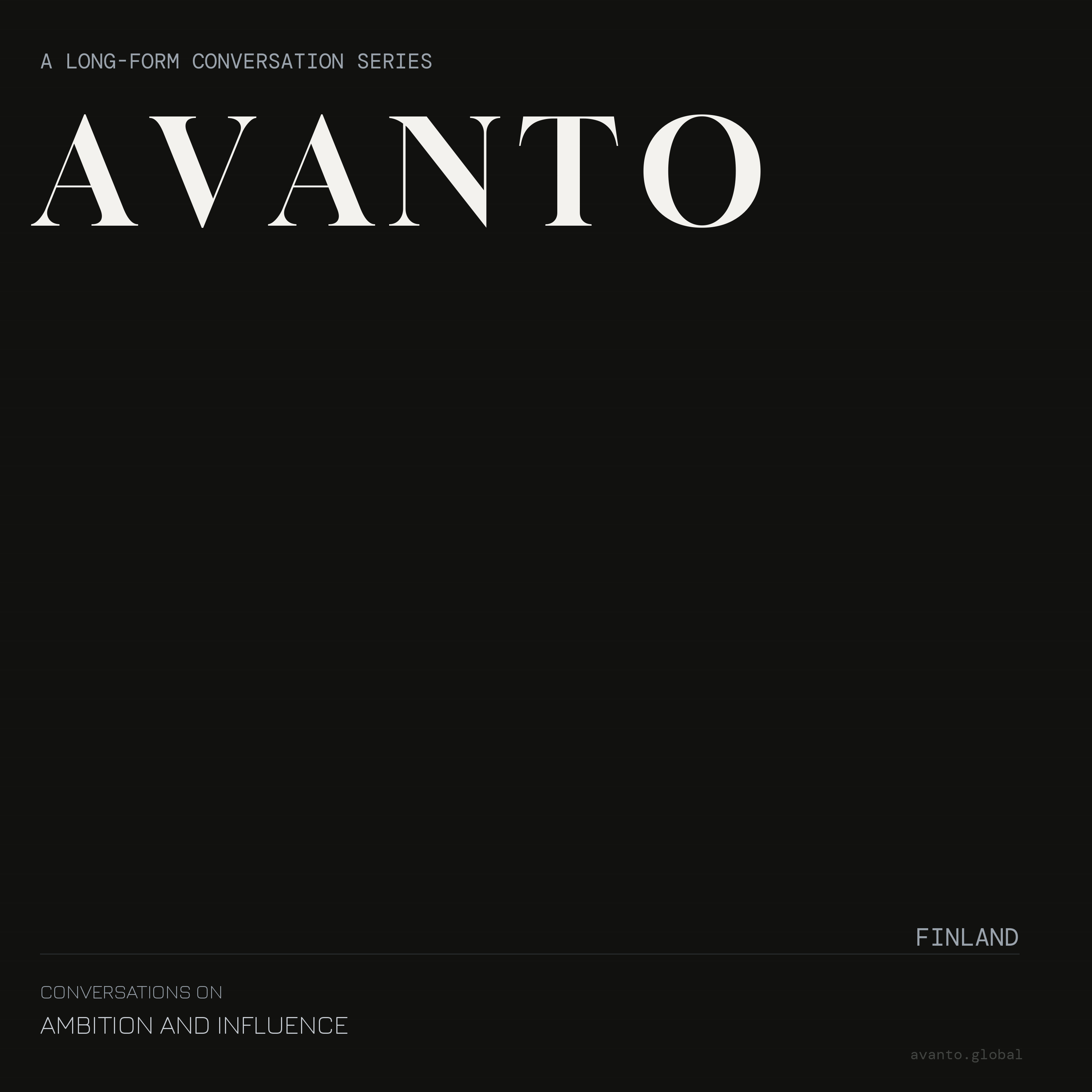 AVANTO - Conversations on Finland’s Global Competitiveness podcast artwork