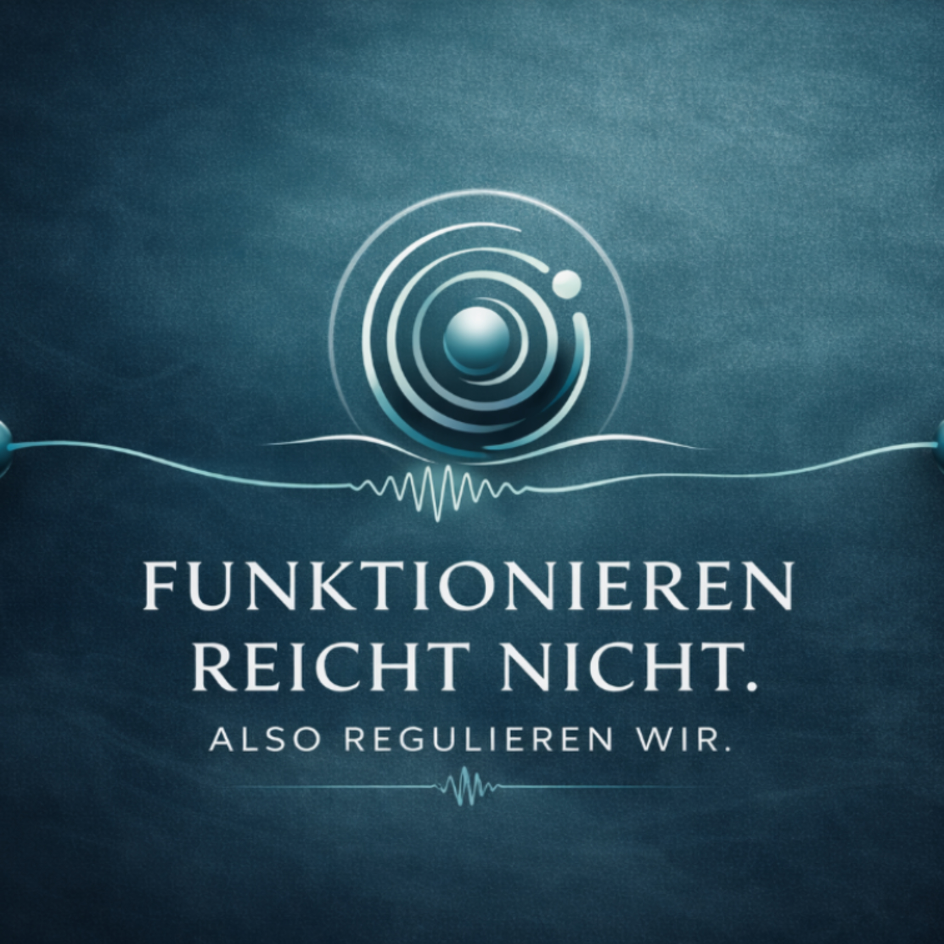 Funktionieren reicht nicht. Also regulieren wir.